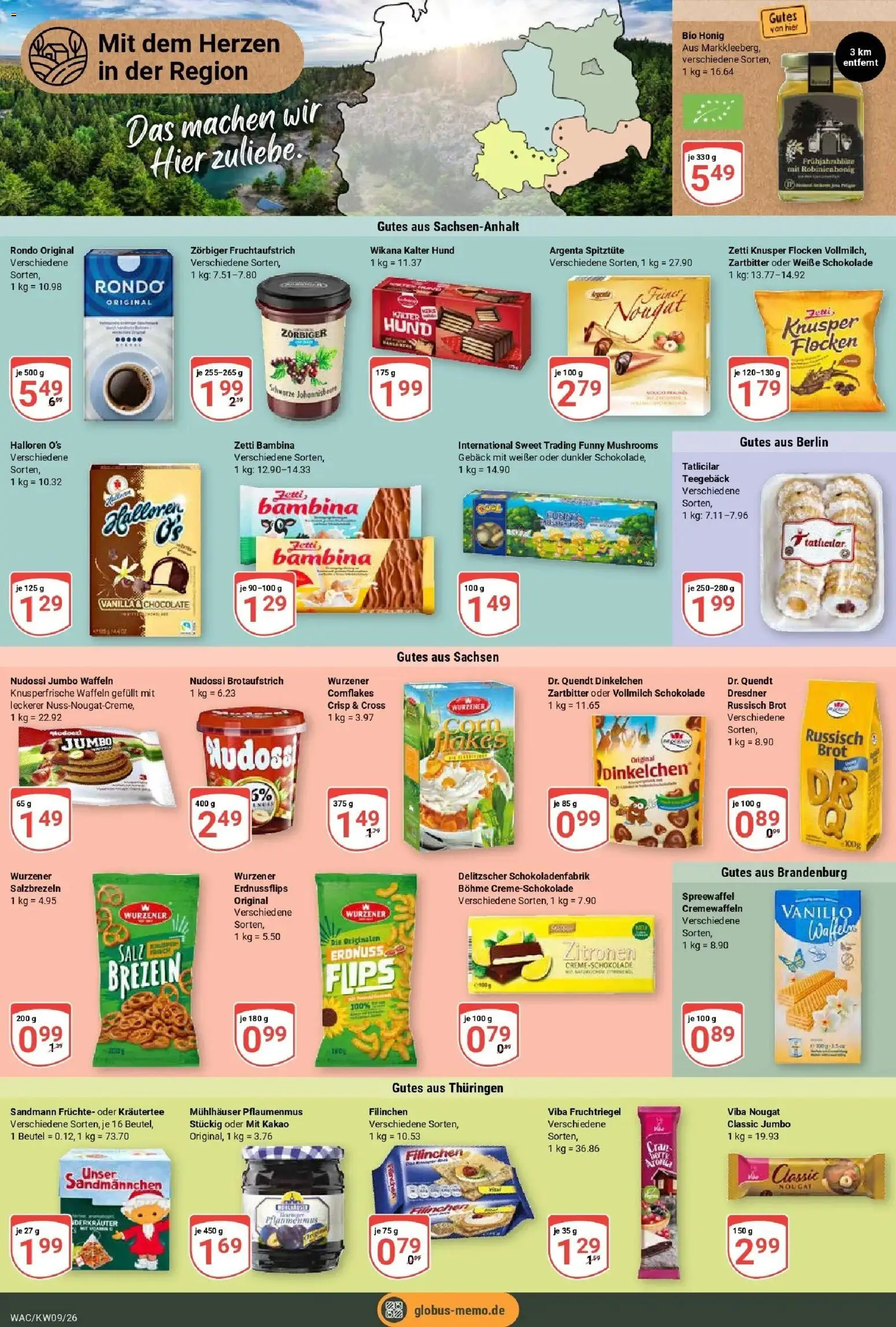 Globus Prospekt Markkleeberg – gültig ab 23.02.2026 | Seite: 19 | Produkte: Schokolade, Brot, Flocken, Zitronen