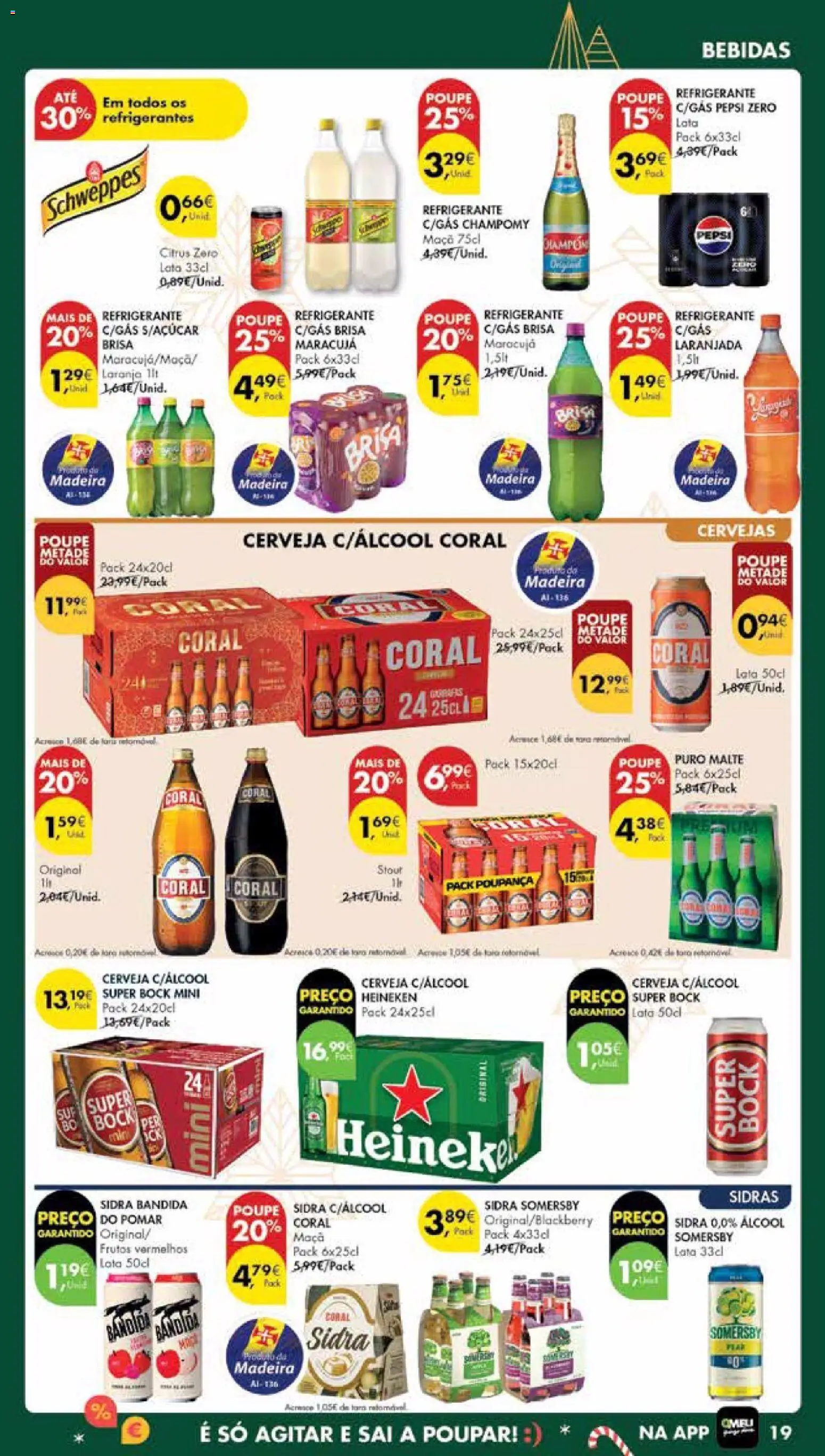 Pingo Doce Poupe Esta Semana Madeira │ válido de 16.12.2025 | Página: 19 | Produtos: Refrigerante, Maça, Cerveja, Somersby