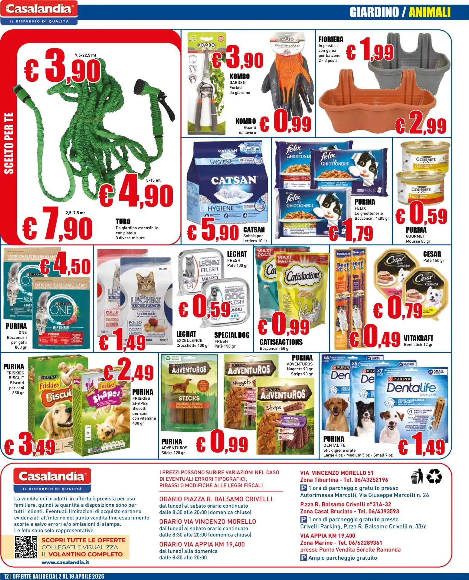 Volantino Casalandia del 02.04.2026 | Pagina: 12 | Prodotti: Balsamo, Tè, Manzo, Fioriera