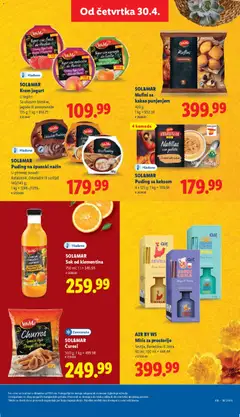 SOL&MAR Mafini sa kakao punjenjem, 420 g, sa kakao punjenjem, 4 komada - pregled Lidl kataloga - važi od 30.04.2026 | Strana: 61 | Proizvode: Jagode, Puding, W5, Sok