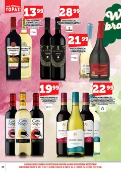 Pogląd oferty "Topaz gazetka alkoholowa" - ważna od 01.04.2026 | Strona: 16 | Produkty: Chardonnay, Merlot, Wino, Alkohol