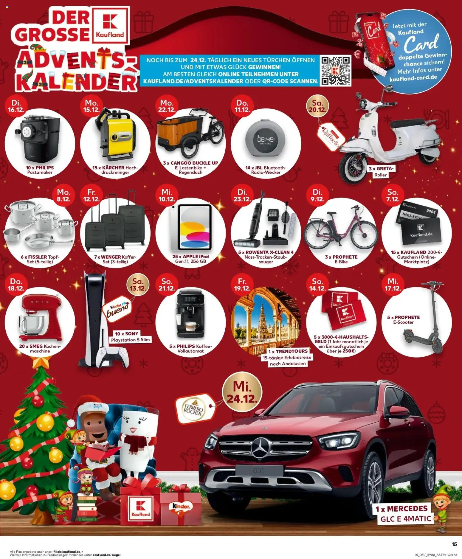 Kaufland prospekt Freiberg	 – gültig ab 14.12.2025 | Seite: 15 | Produkte: Playstation, Ferrero rocher, Ipad, Koffer