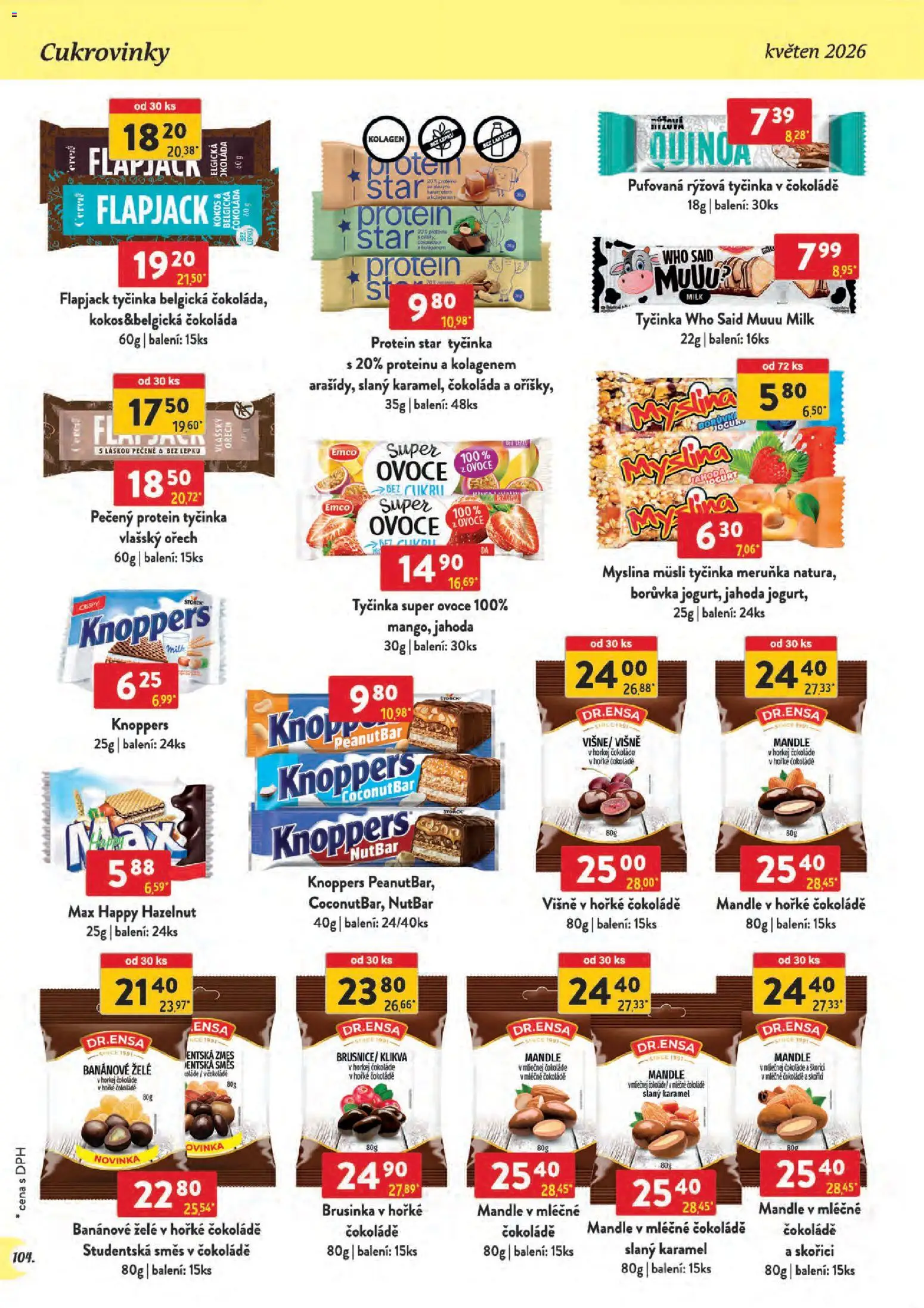 Astur & Qanto leták - Velkoobchod 05/2026 od 01.05.2026 | Strana: 104 | Produkty: Ovoce, Mandle, Kokos, Quinoa