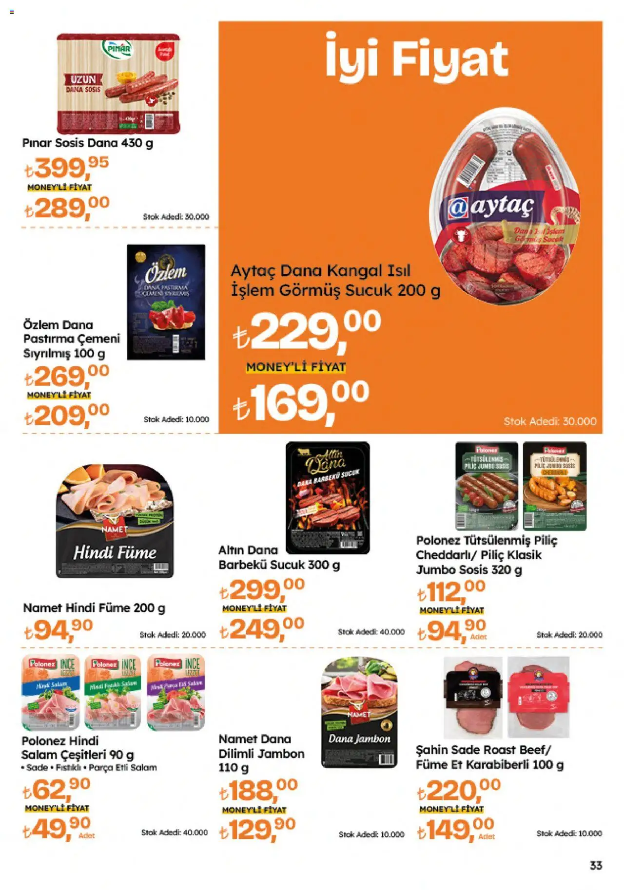 Migros Katalog - Migroskop - 11.09.2025 tarihinden itibaren geçerlidir | Sayfa: 33 | Ürünler: Salam, Jambon, Piliç, Sucuk