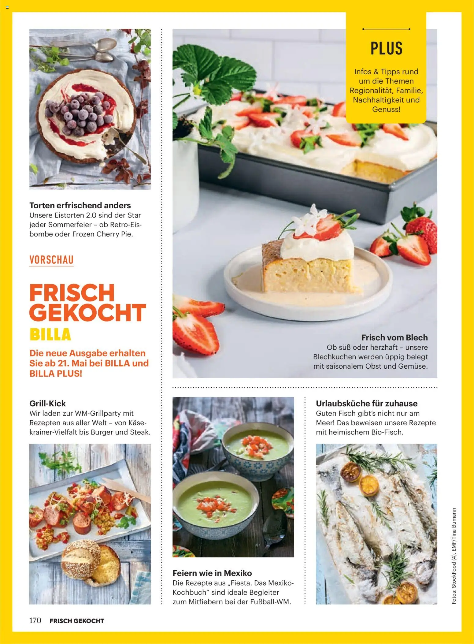 Billa Frisch Gekocht gültig ab 01.05.2026 | Seite: 168 | Produkte: Obst, Käse, Fisch