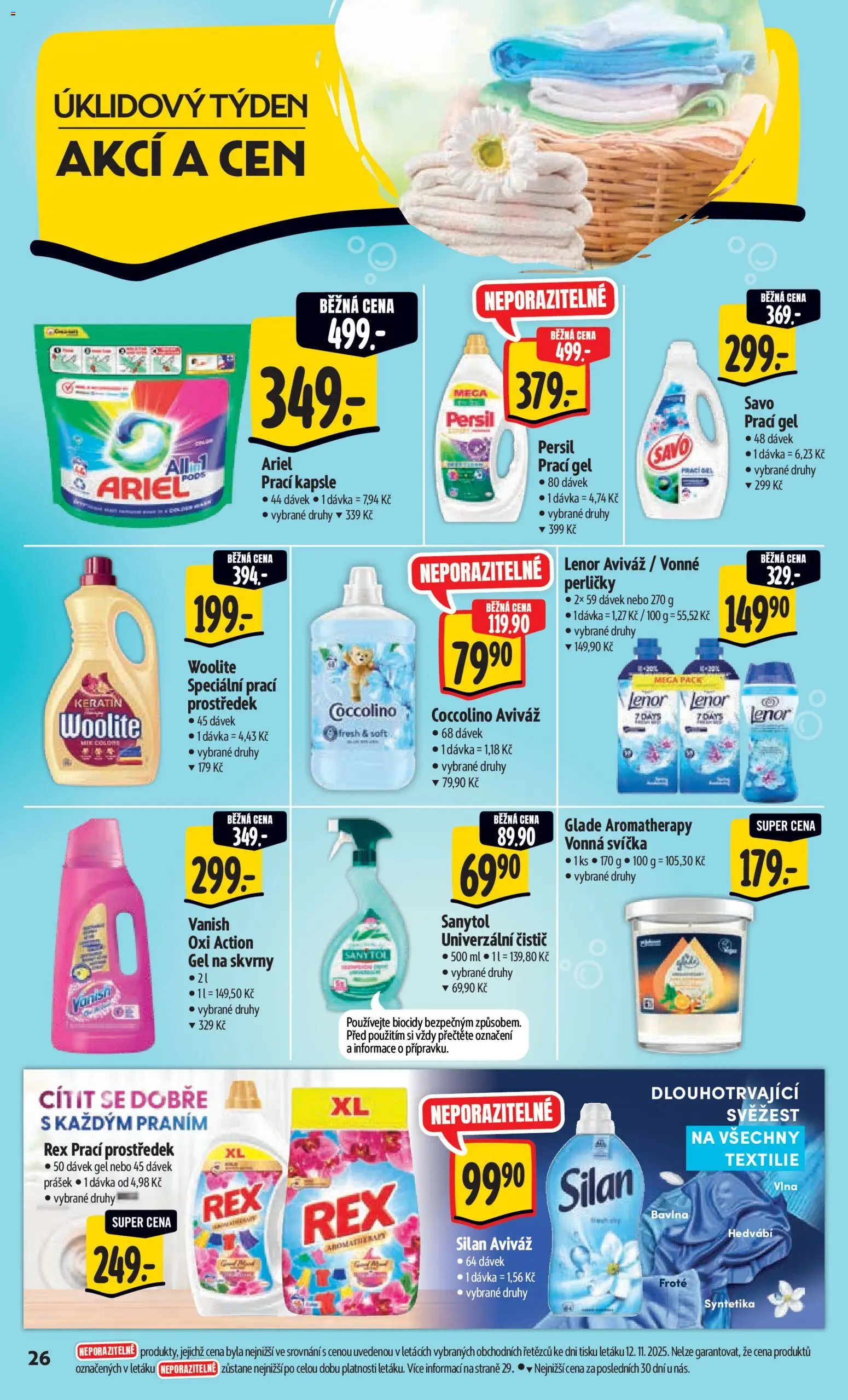 Albert leták - Hypermarket od 19.11.2025 | Strana: 35 | Produkty: Lenor, Svíčka, Silan, Vanish