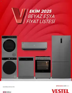 17.10.2025 tarihinden itibaren geçerli olan Vestel kataloğu önizlemesi