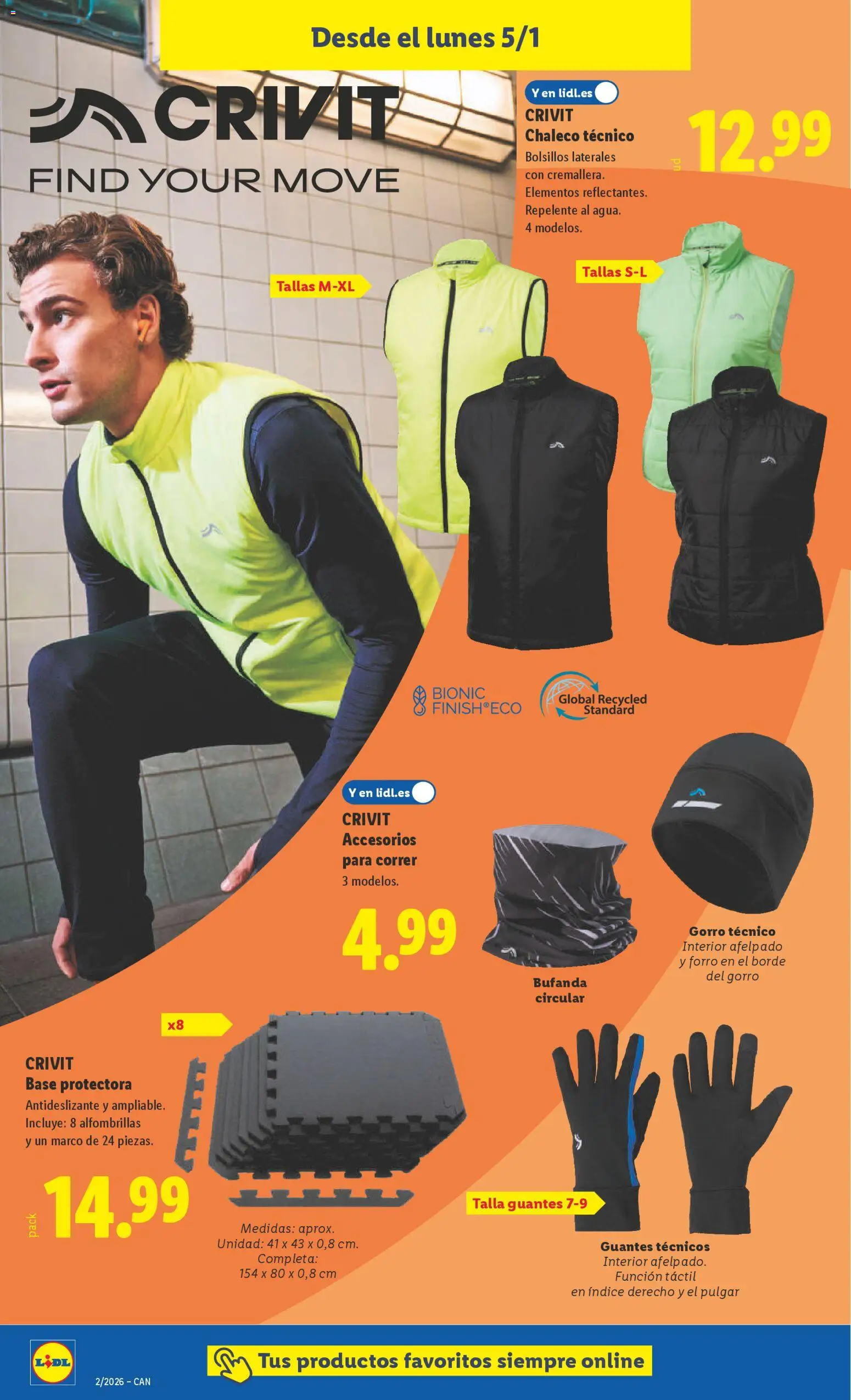 Lidl - Canarias │ válido desde el 05.01.2026 | Página: 6 | Productos: Chaleco, Bufanda, Guantes, Marco