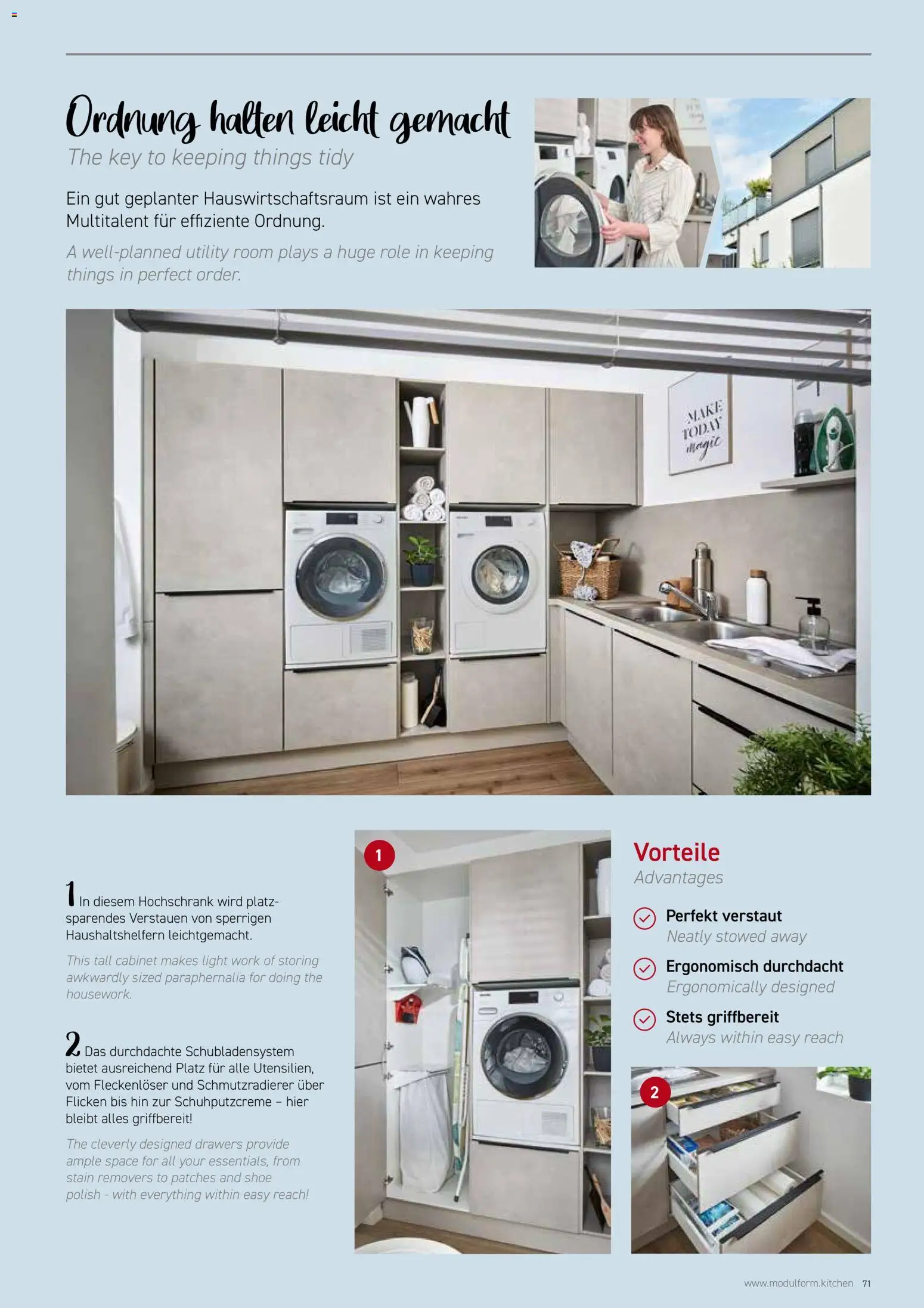 Ostermann Modulform Küchenprospekt 2026 – gültig ab 01.01.2026 | Seite: 71 | Produkte: Hochschrank
