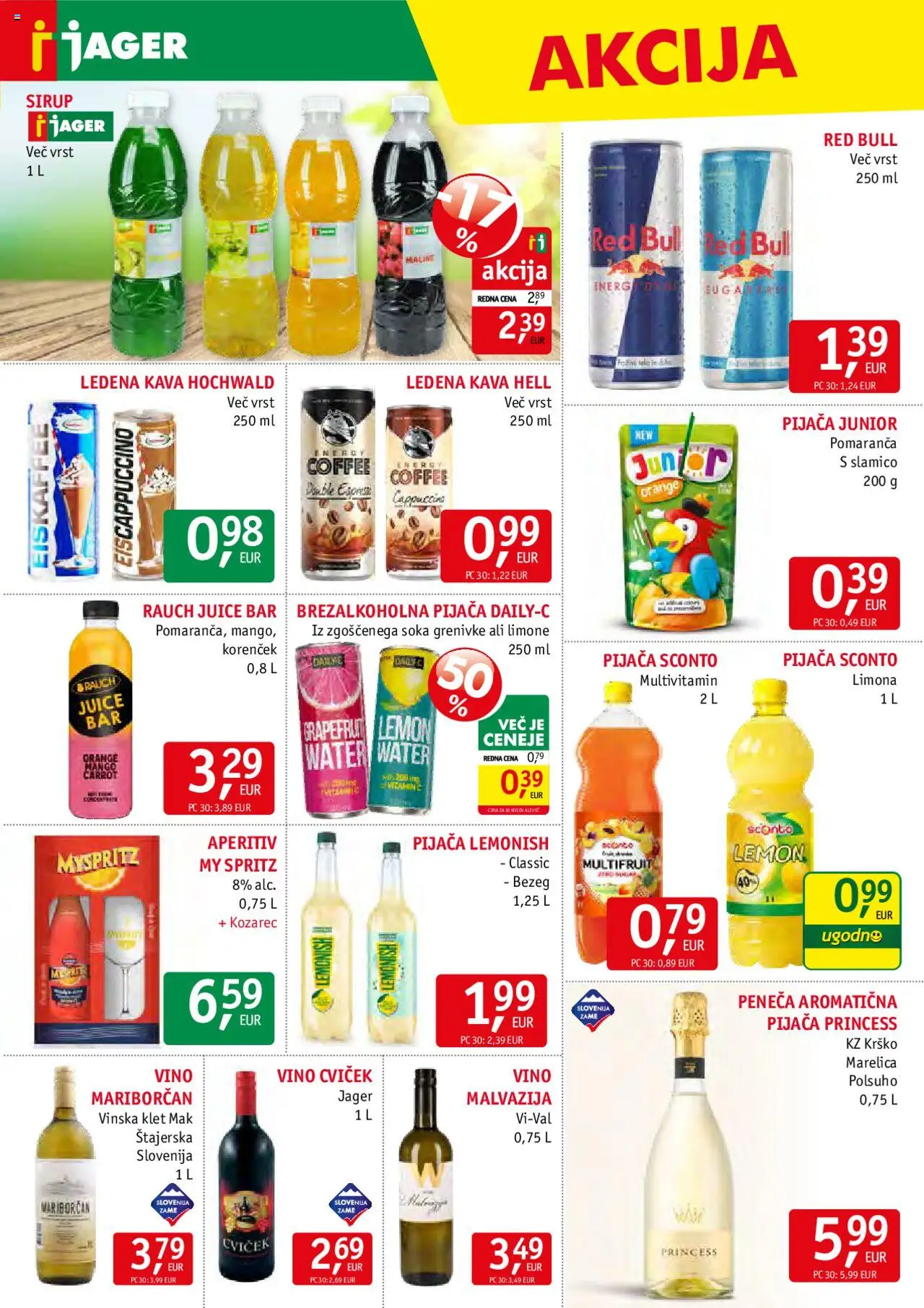 Jager katalog │ velja od 09.07.2025 | Stran: 13 | Izdelki: Kozarec, Sirup, Limona, Mango