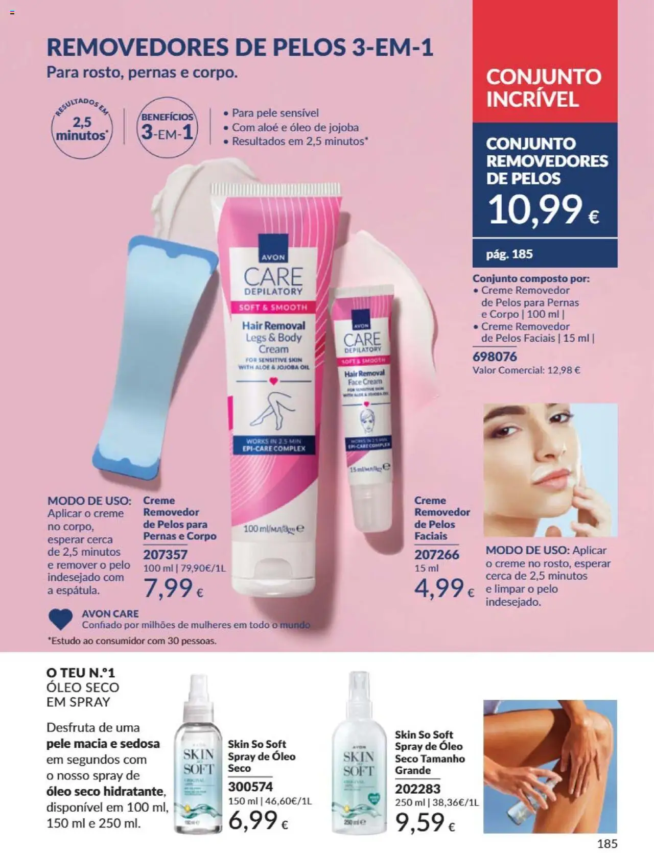 Catálogo Avon Campanha 6 │ válido de 01.06.2025 | Página: 185 | Produtos: Removedor de pelos, Óleo, Creme