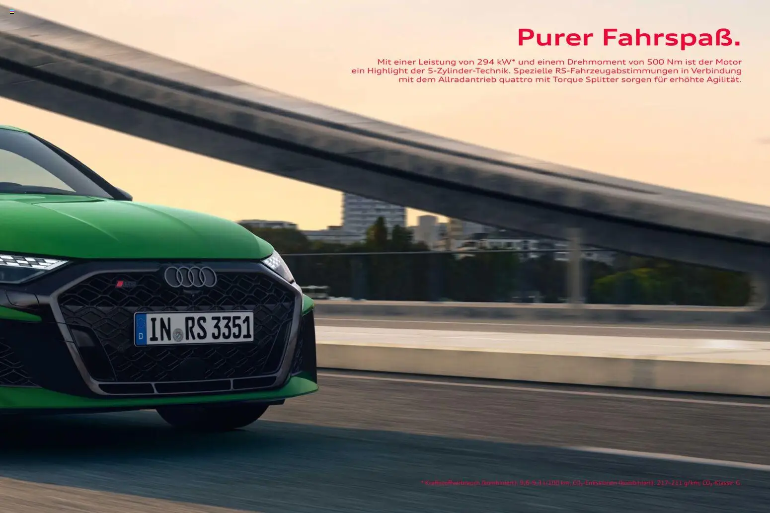 Audi RS 3 Sportback / RS 3 Limousine – gültig ab 28.10.2025 | Seite: 3