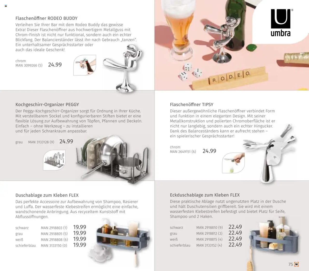 Müller Haushaltskatalog – gültig ab 03.10.2025 | Seite: 75 | Produkte: Rasierer, Dusche, Shampoo