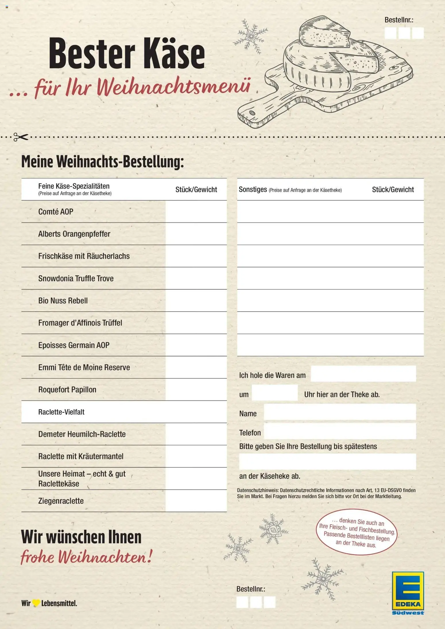Edeka prospekt Schriesheim	 – gültig ab 08.12.2025 | Seite: 41 | Produkte: Käse, Räucherlachs, Raclette, Frischkase