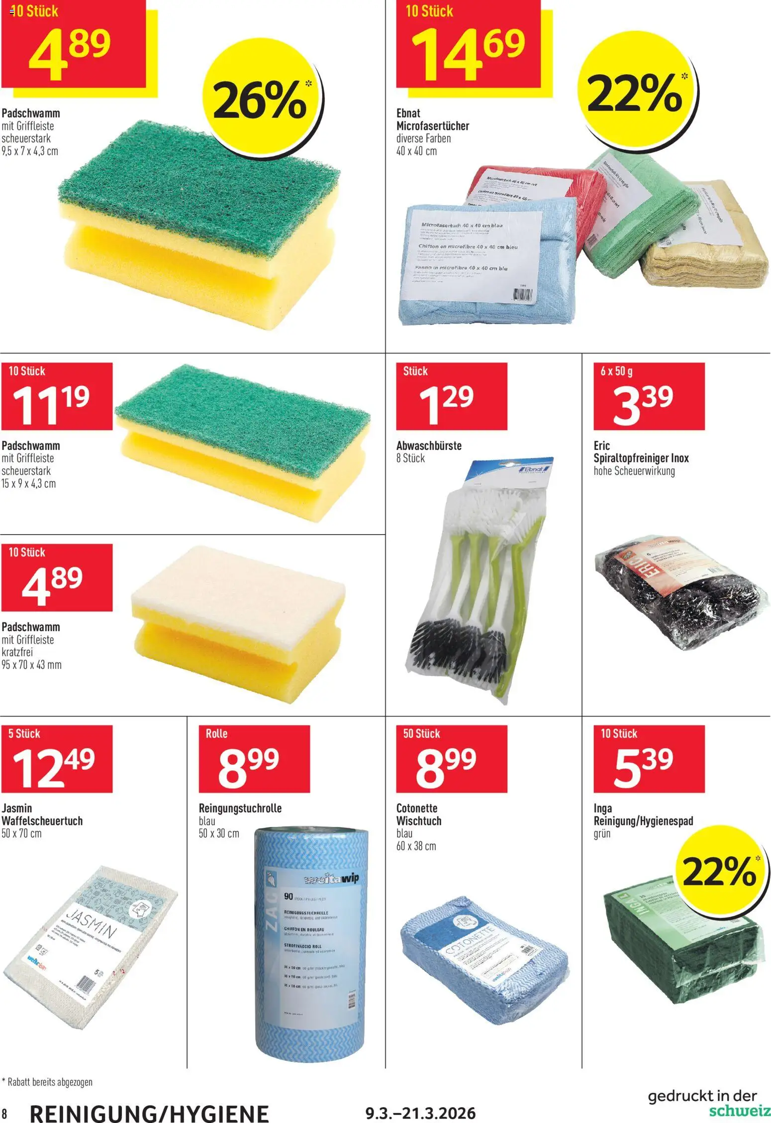 Prodega aktionen Reinigung – gültig ab 09.03.2026 | Seite: 8