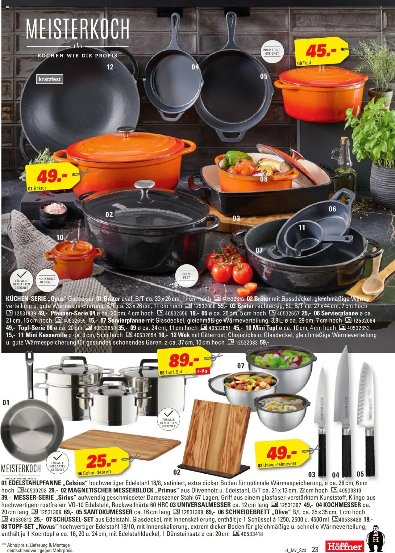 Höffner Prospekt 	 – gültig ab 15.10.2025 | Seite: 23 | Produkte: Ofen, Wok