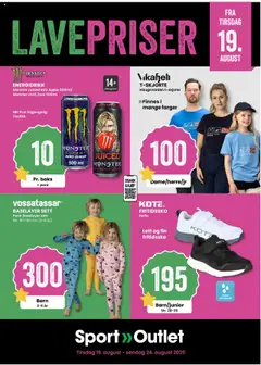Forhåndsvisning av Sport Lave Priser gyldig fra 19.08.2025