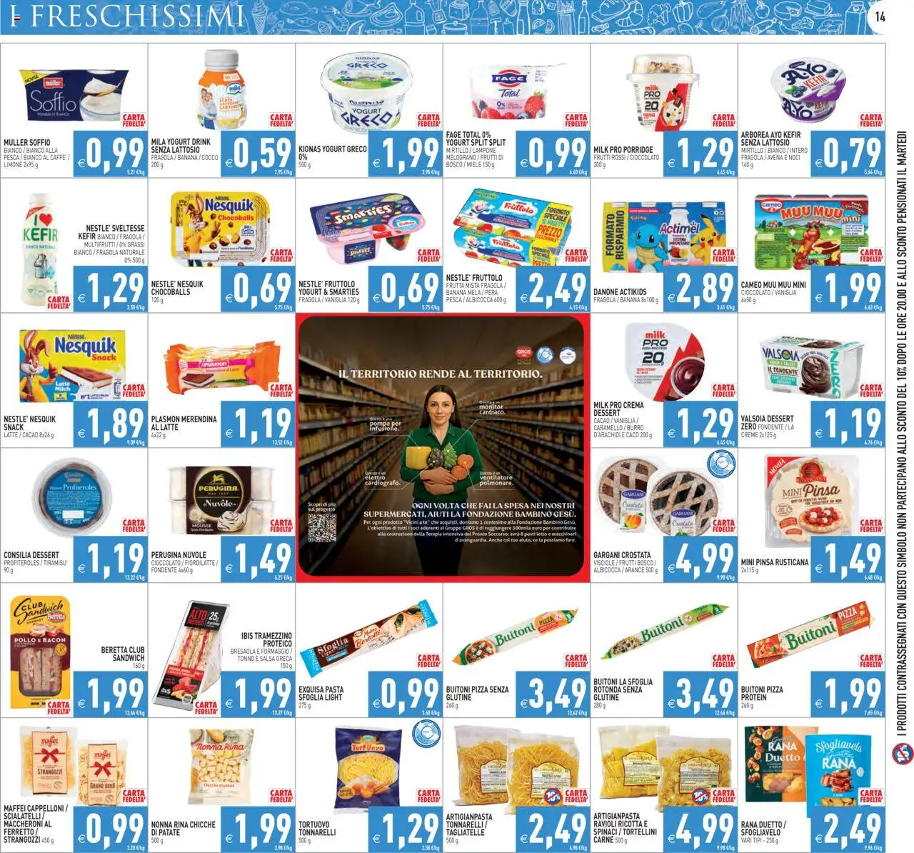 Volantino PIM Supermercati del 06.08.2025 | Pagina: 14 | Prodotti: Pizza, Tonno, Ricotta, Tramezzino