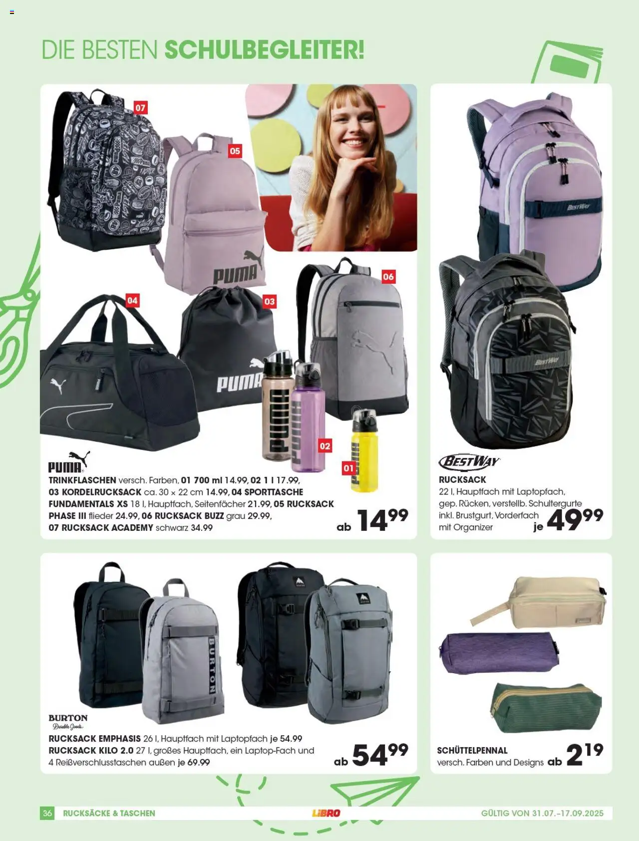 Libro Schulkatalog gültig ab 31.07.2025 | Seite: 36 | Produkte: Rucksack