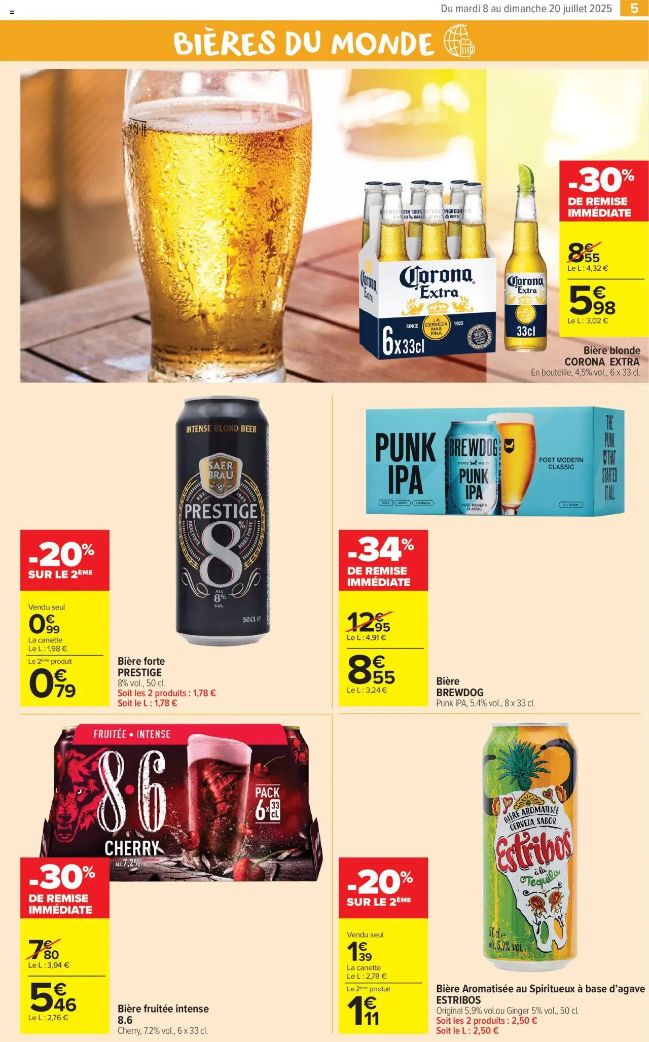  | Page: 7 | Produits: Base, Bière blonde, Tequila, Pain