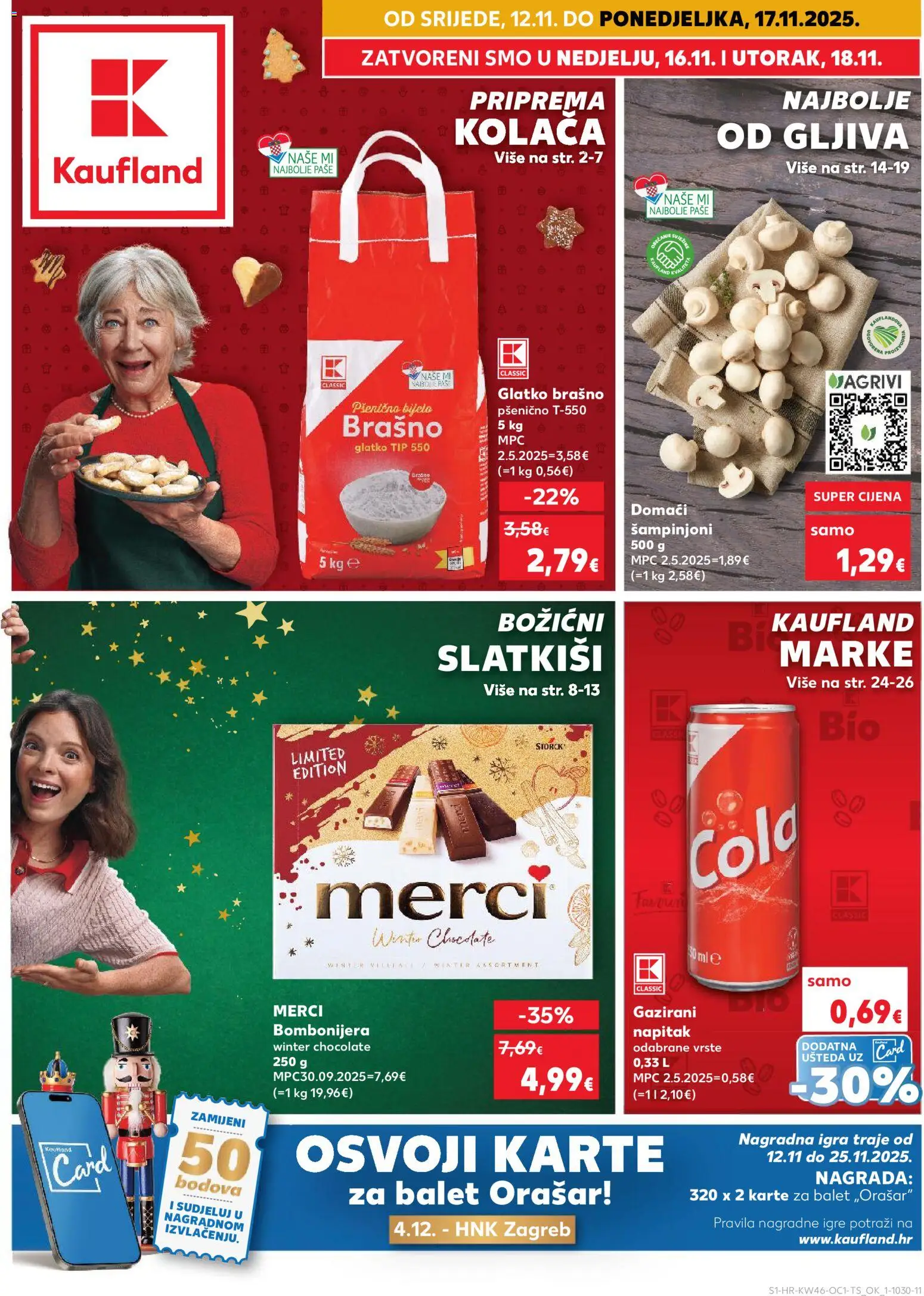 Kaufland HR akciós ujság - amely érvényes a következő dátumtól: 12.11.2025 | Oldal: 1 | Termékek: Cola