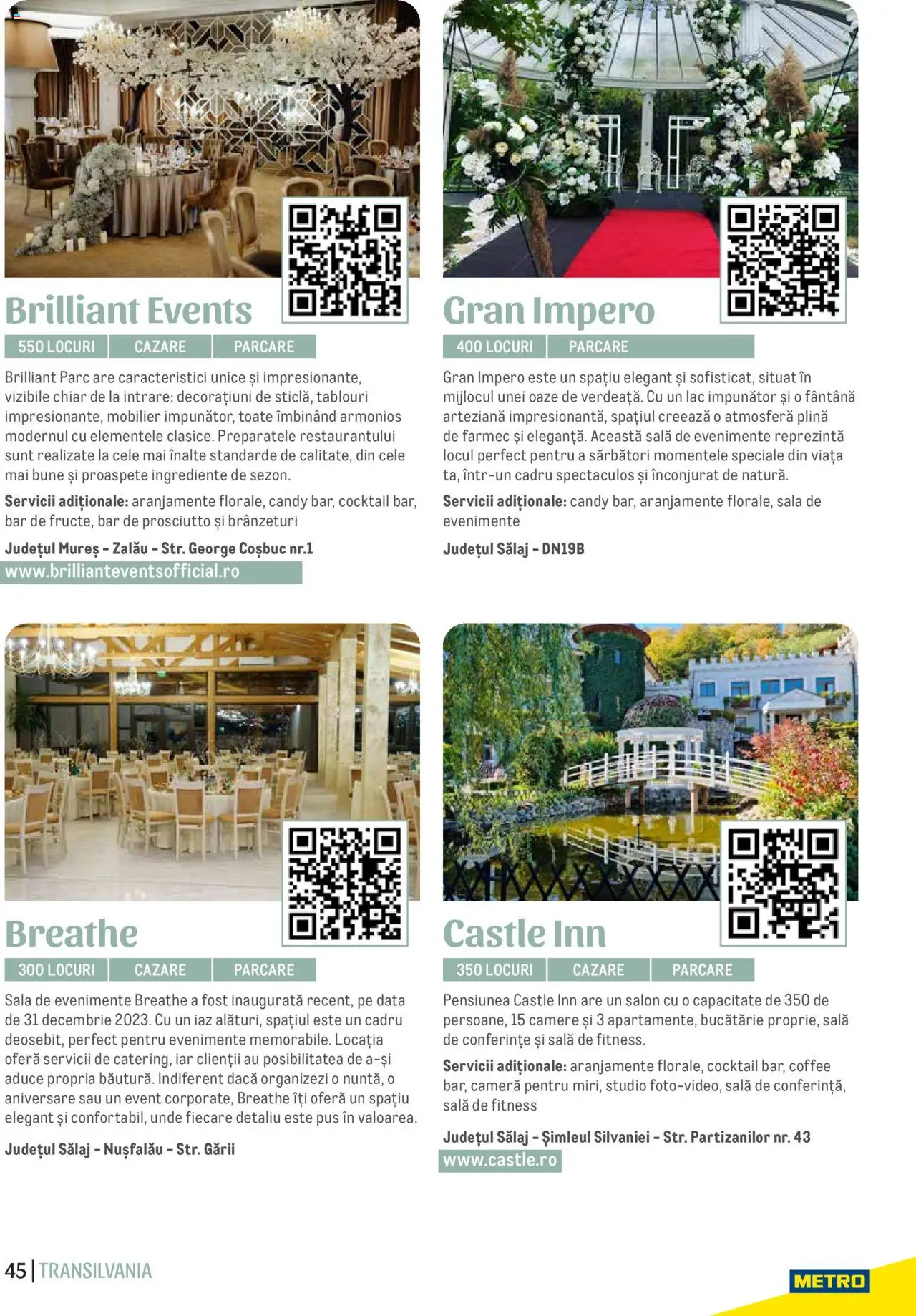 Metro catalog - Ghid Locații pentru Evenimente – valabil de la 09.05.2024 | Pagină: 45 | Produse: Cameră, Bucătărie, Cocktail