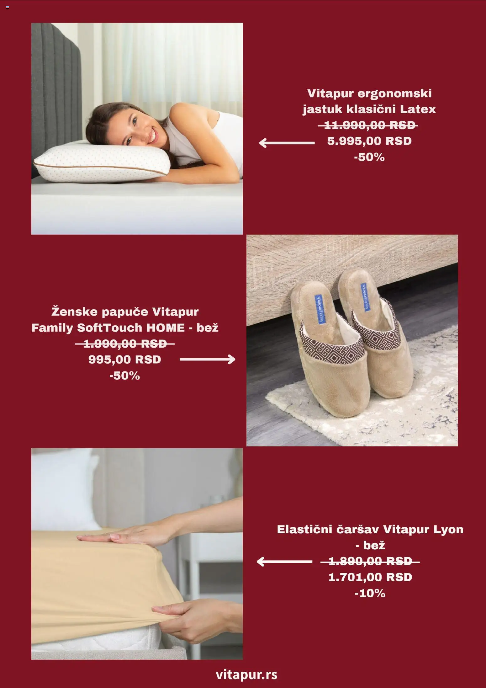 Vitapur katalog - važi od 08.01.2026 | Strana: 2 | Proizvode: Papuče, Jastuk