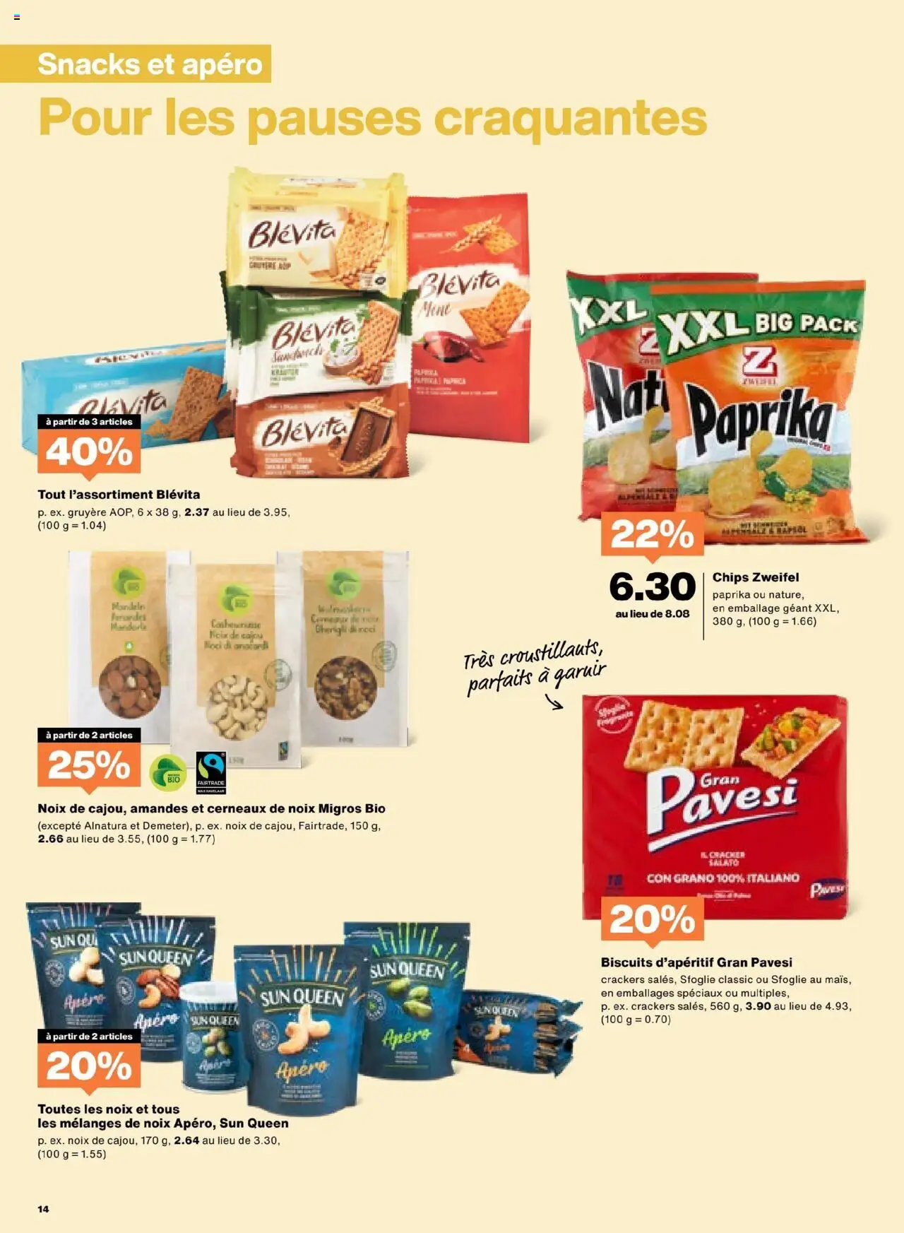 Migros Aktionen FR – gültig ab 21.10.2025 | Seite: 14 | Produkte: Chips