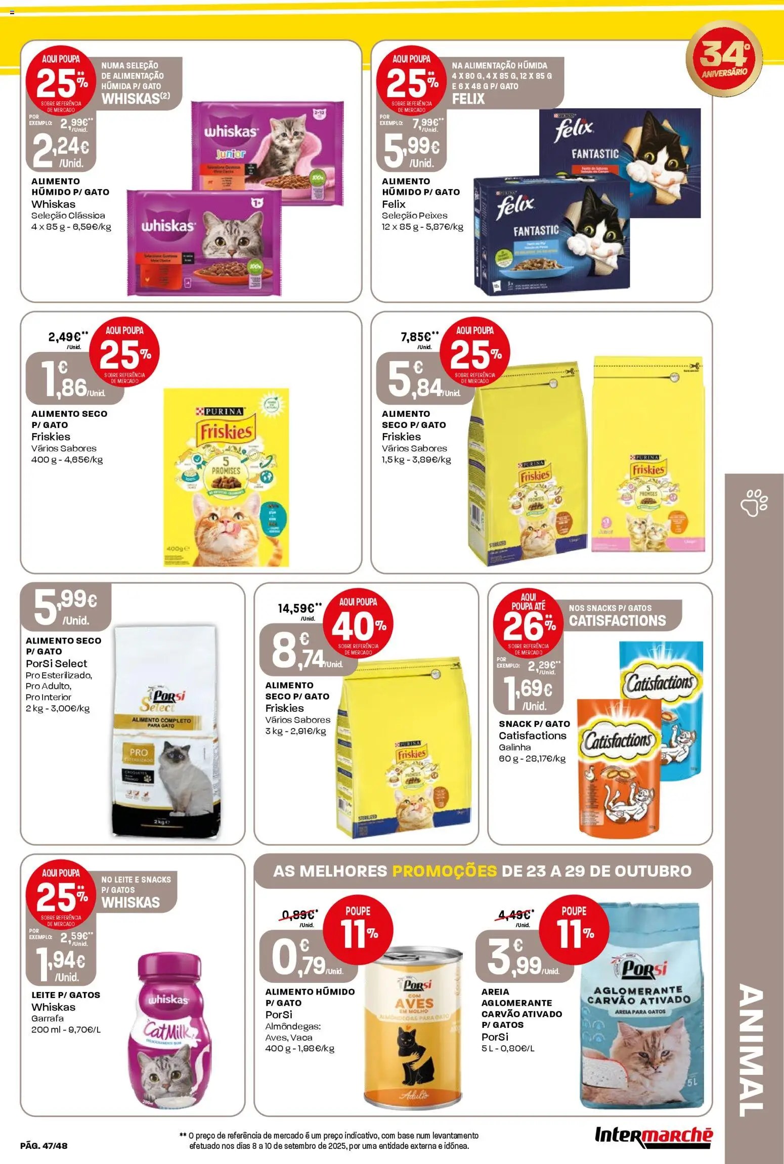 Intermarché folheto │ válido de 23.10.2025 | Página: 47 | Produtos: Areia, Base, Leite