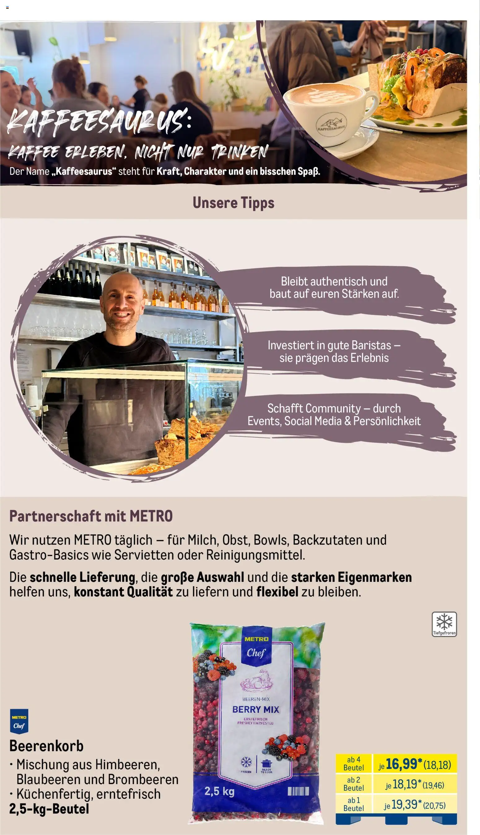 Metro Monats-Menü – gültig ab 01.03.2026 | Seite: 20 | Produkte: Kaffee, Blaubeeren