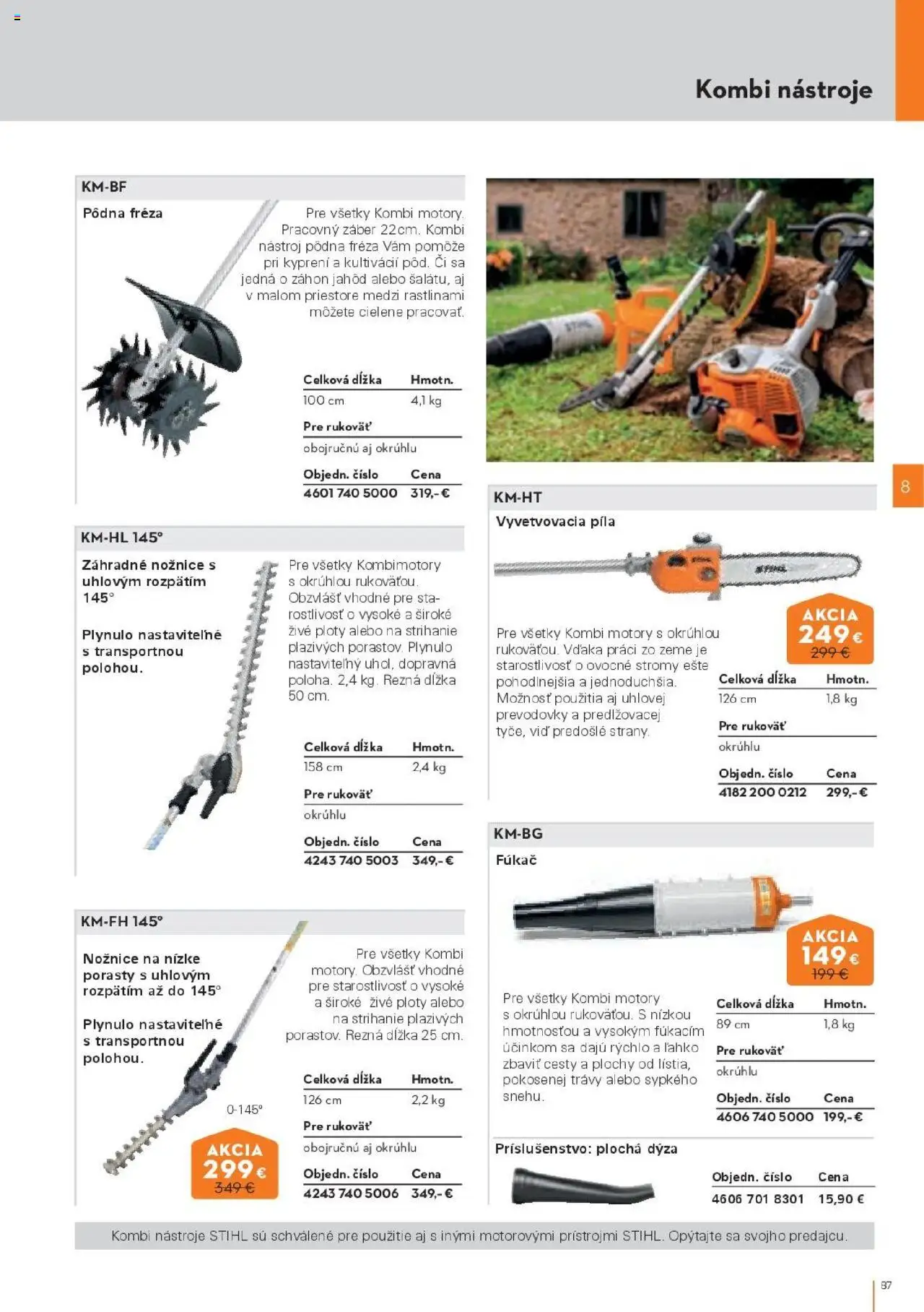 Nové STIHL akcie – leták je platný od 29.09.2025 | Strana: 87 | Produkty: Píla, Fréza