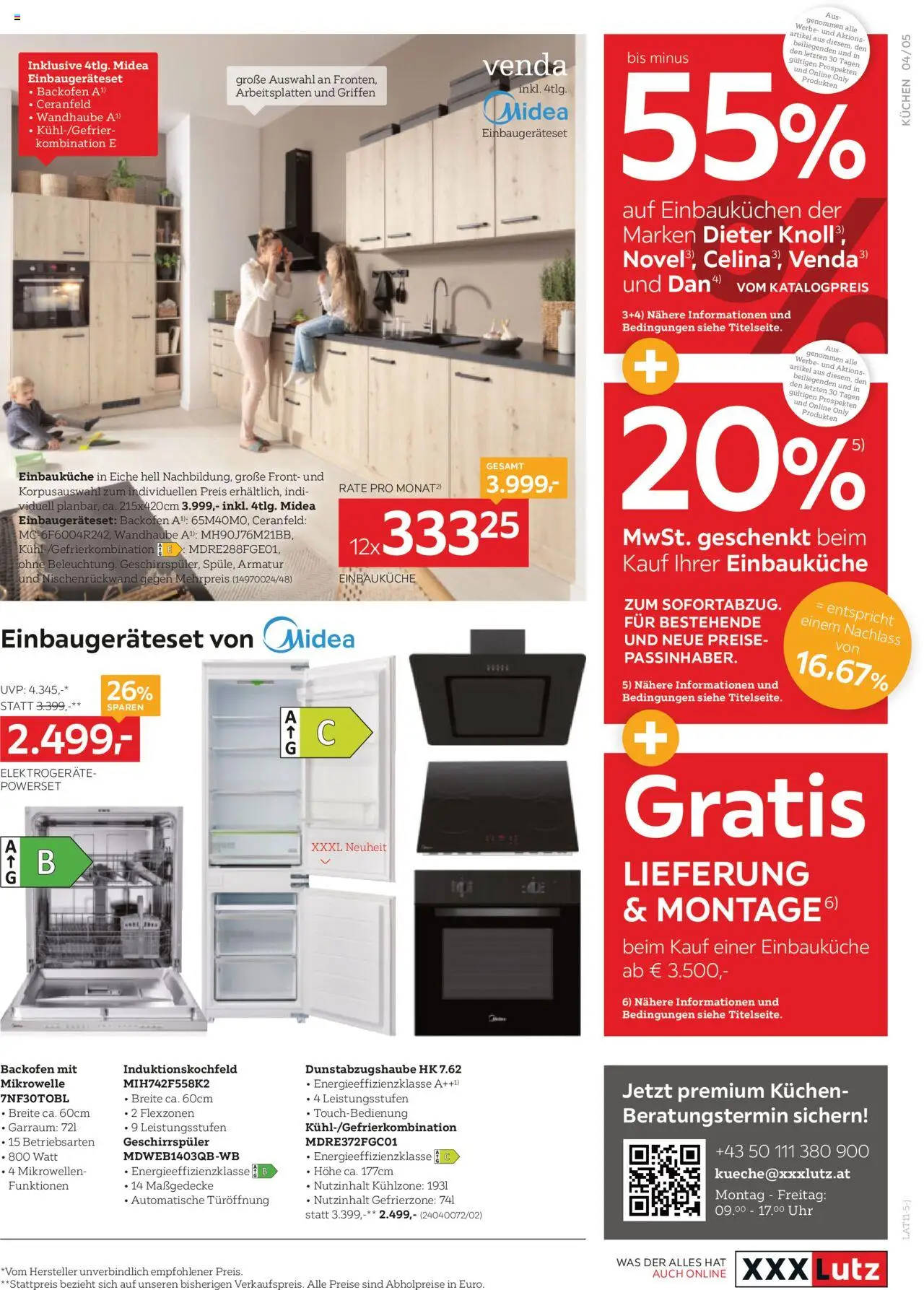 XXXLutz Einbauküche  gültig ab 30.09.2025 | Seite: 5 | Produkte: Uhr, Mikrowelle, Geschirrspüler