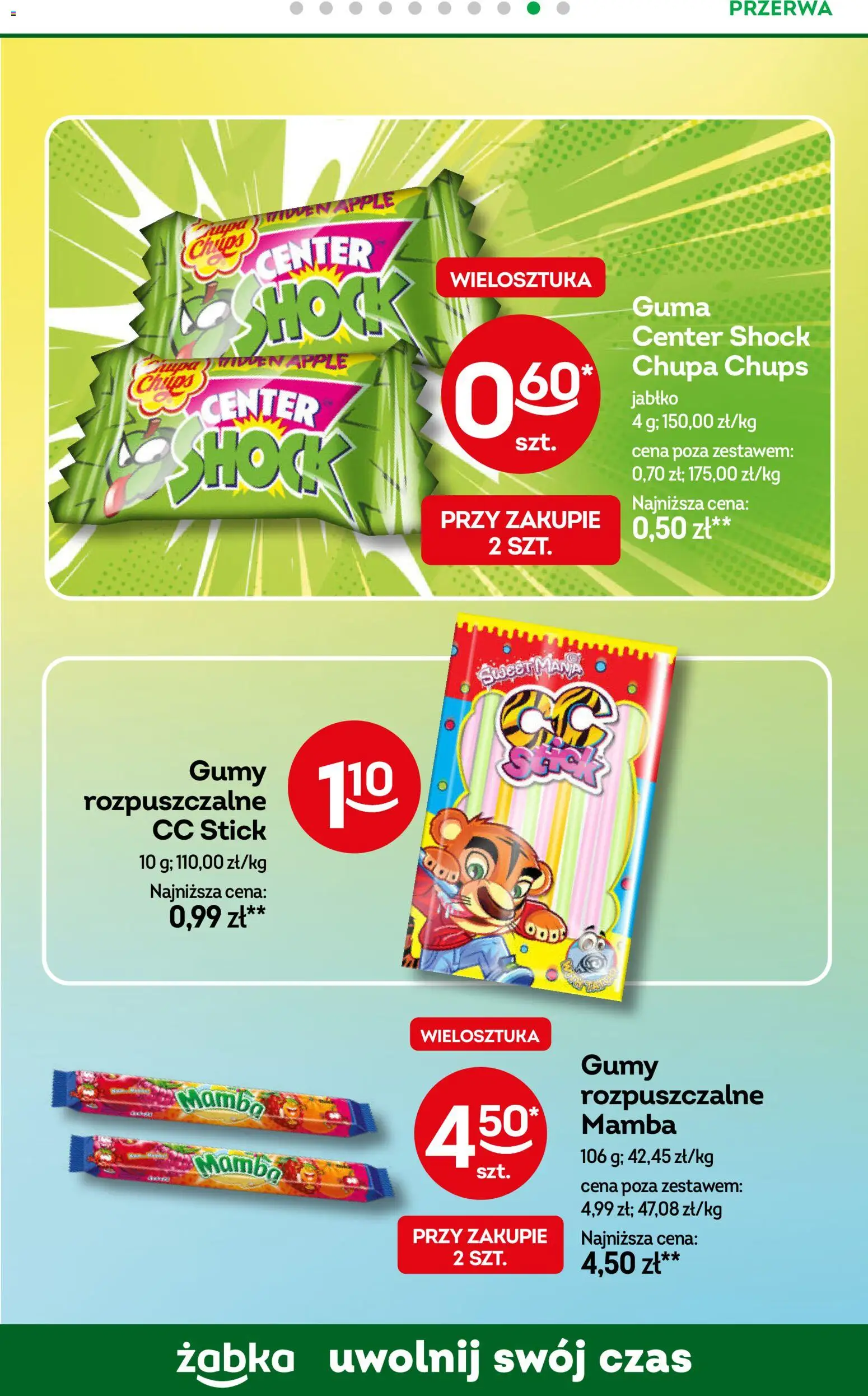 Żabka gazetka od 22.04.2026 | Strona: 80 | Produkty: Gumy