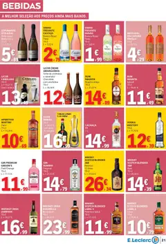 Pré-visualização E.Leclerc folheto válido de 16.10.2025 | Página: 21 | Produtos: Cachaça, Licor, Chocolate, Creme