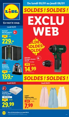 LIDL - Prévisualisation de LIDL catalogue les bonnes affaires de la semaine Exclu Web valide à partir de 05.01.2026
