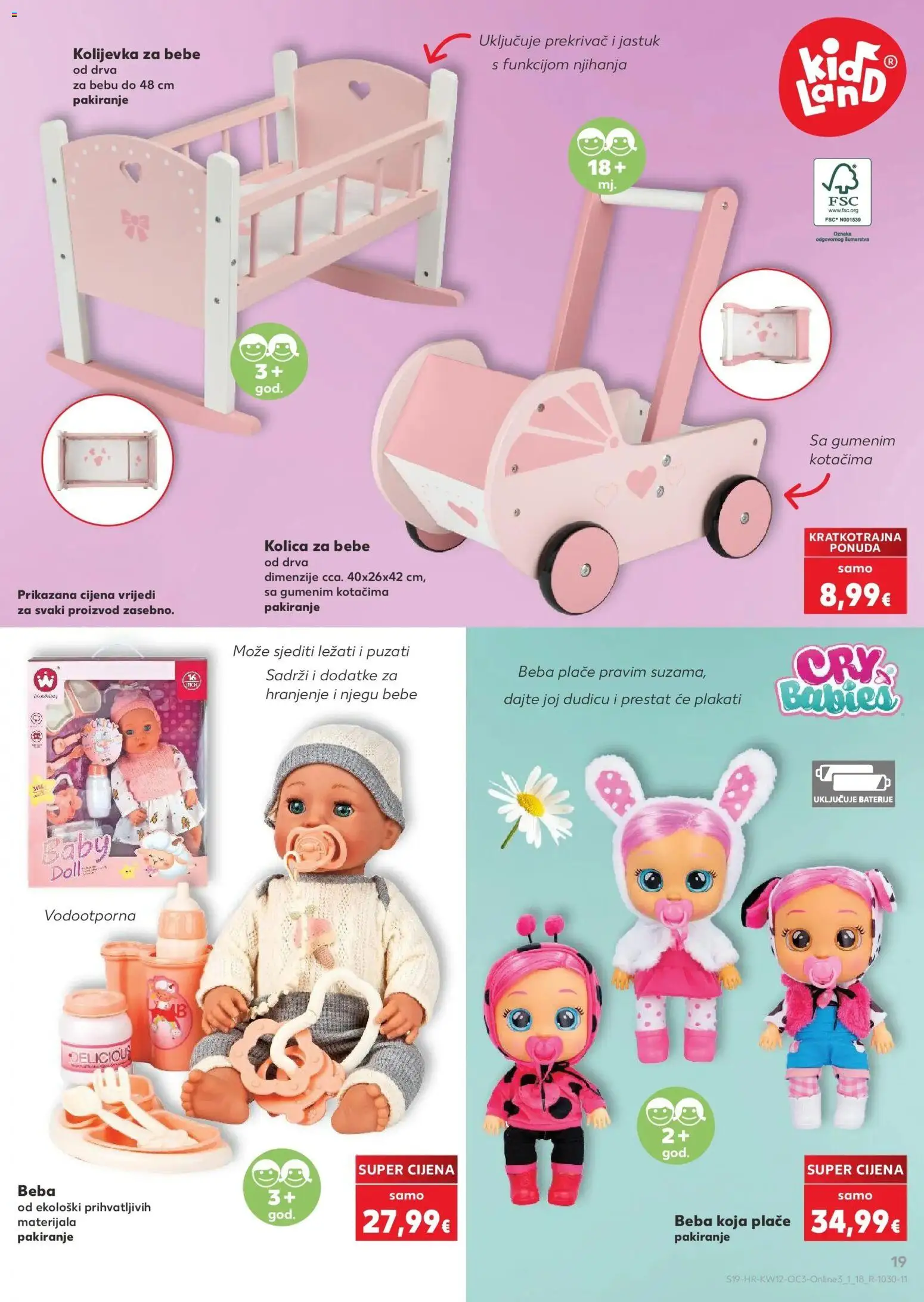 Kaufland katalog | vrijedi od 15.03.2026 | Stranica: 19 | Proizvodi: Kolica za bebe, Jastuk, Kolica, Baterije