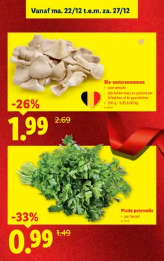 Platte peterselie, per bussel - Voorbeeld van een folder van Lidl, geldig van 22.12.2025 | Pagina: 7 | Producten: Kész piskótalap
