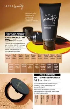 Vista previa JAFRA folleto válido desde el 01.08.2025 | Página: 66 | Productos: Esponja, Maquillaje, Polvo, Polvo compacto