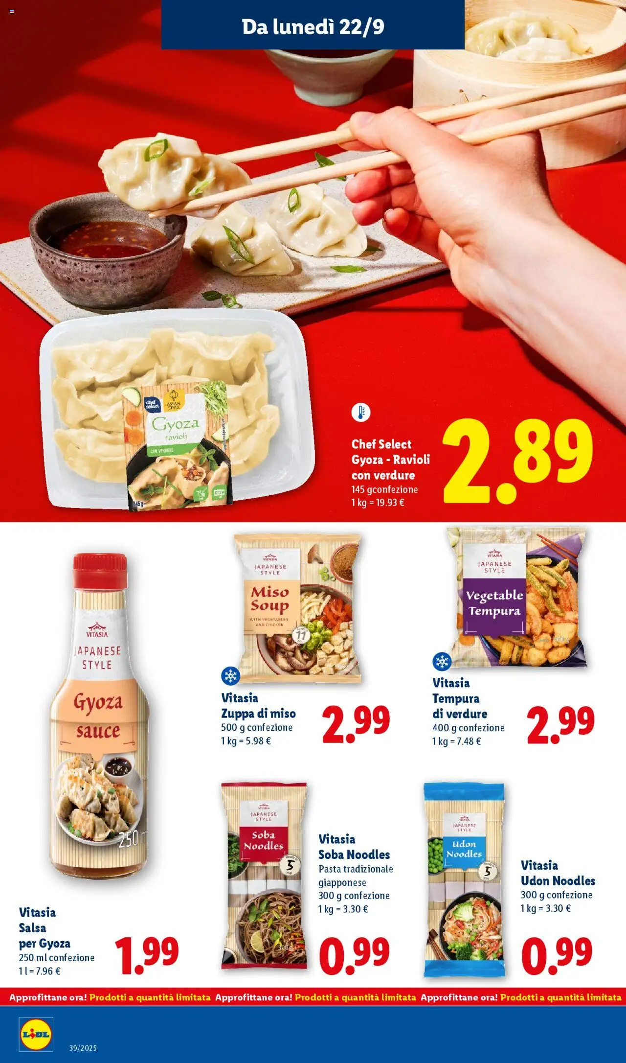 Volantino Lidl del 22.09.2025 | Pagina: 24 | Prodotti: Verdure, Salsa, Pasta, Ravioli