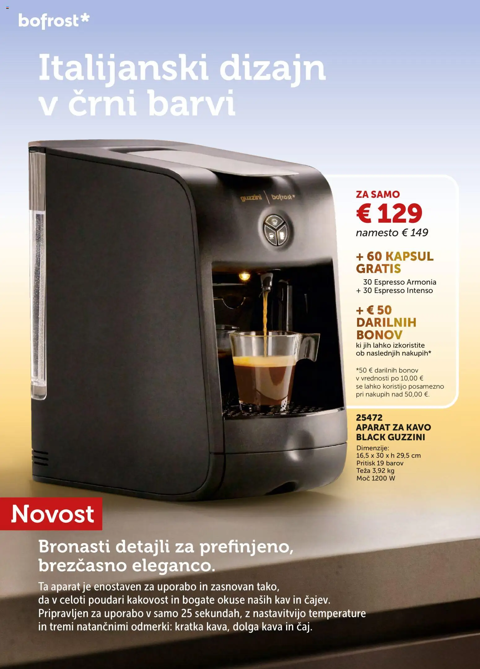 Novi Bofrost katalog ponudbe – veljaven od 04.03.2026 | Stran: 94 | Izdelki: Teza, Aparat za kavo, Kava