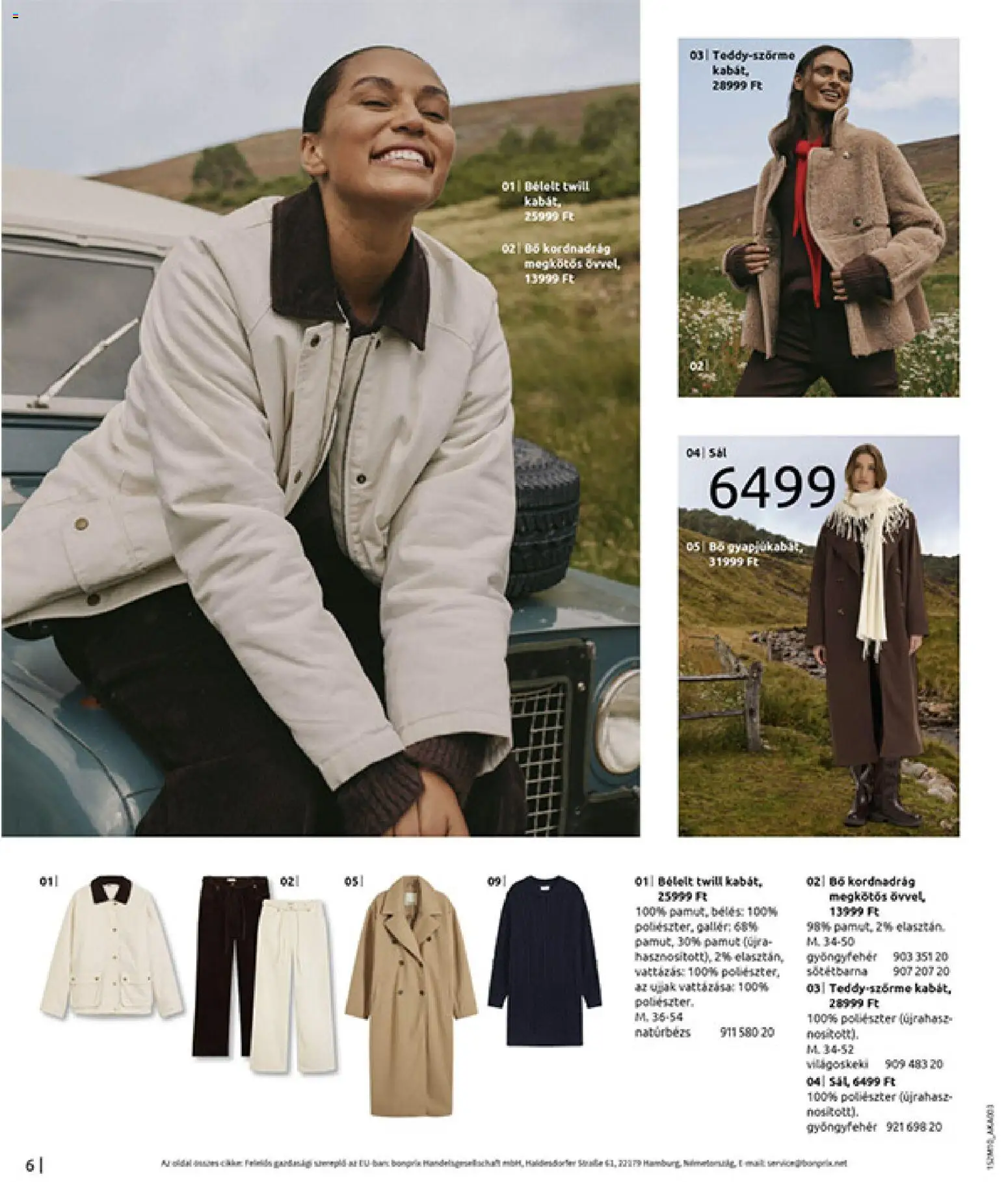 Bonprix akciós ujság - amely érvényes a következő dátumtól: 24.11.2025 | Oldal: 8 | Termékek: Kabát