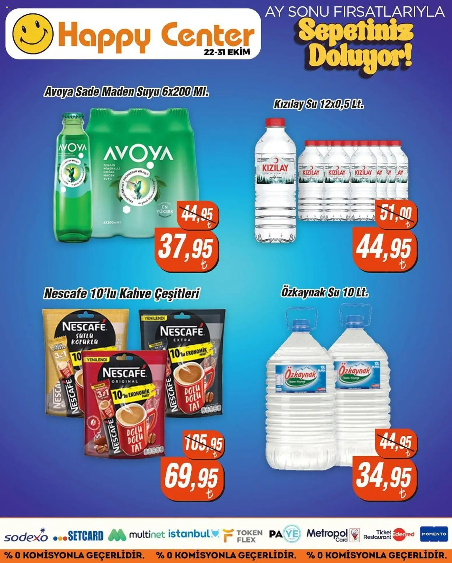 Happy Center Katalog - 22.10.2025 tarihinden itibaren geçerlidir | Sayfa: 14 | Ürünler: Kahve, Su, Maden suyu
