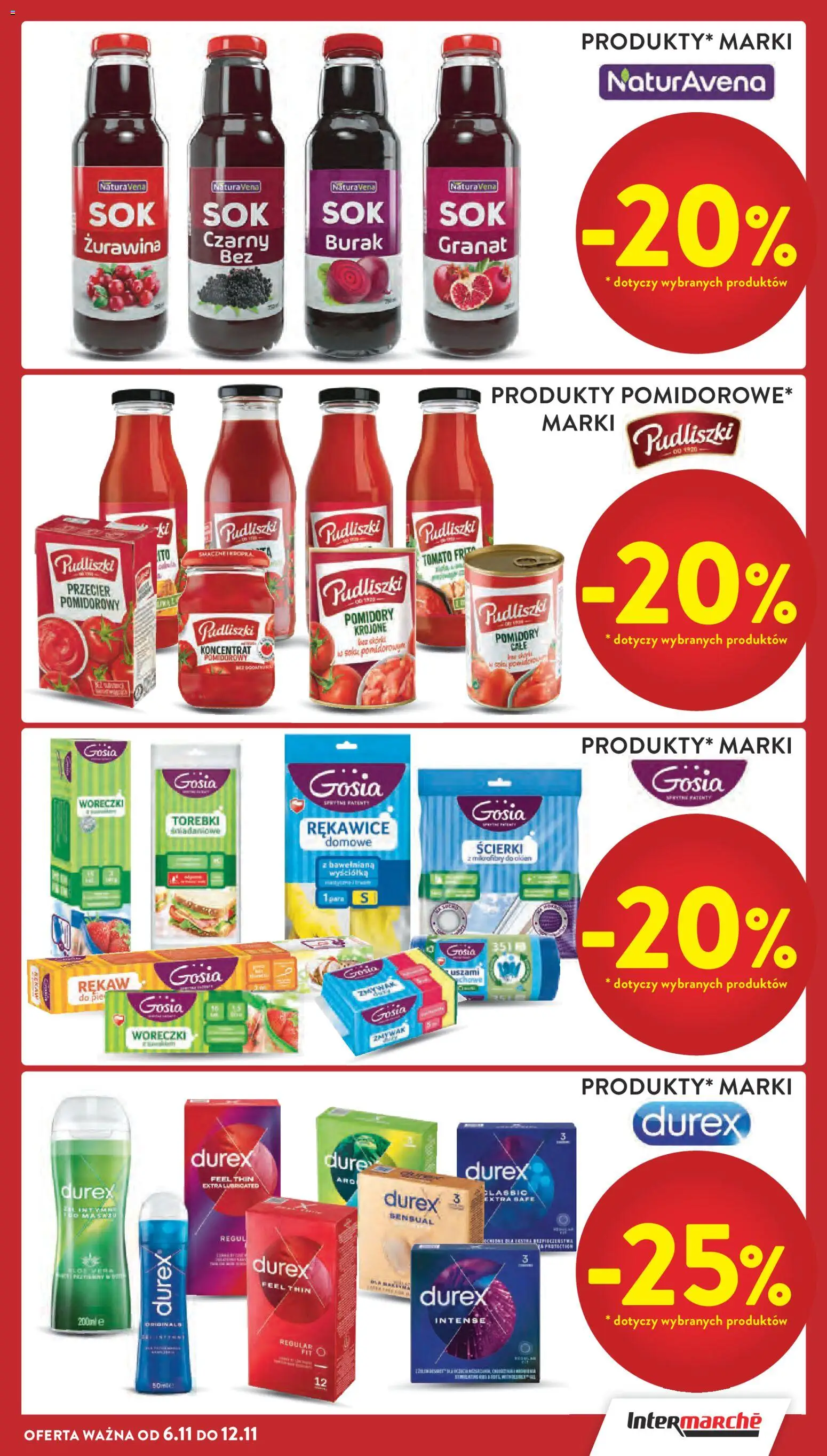 Intermarche Gazetka od 06.11.2025 | Strona: 7 | Produkty: Burak, Żurawina, Pomidory, Torebki