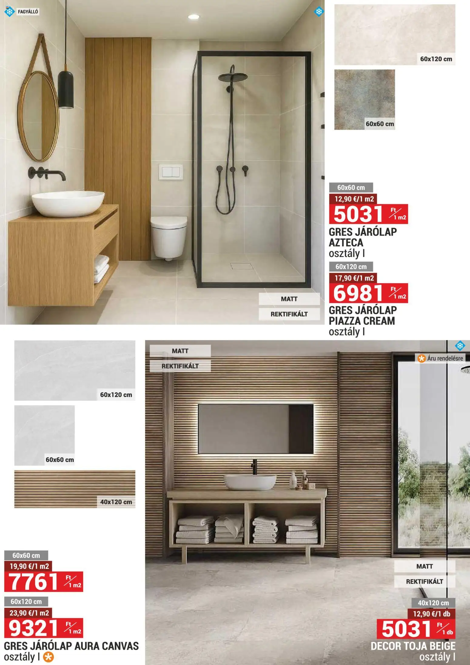 Merkury Market akciós ujság - amely érvényes a következő dátumtól: 01.02.2026 | Oldal: 26 | Termékek: Gres, Járólap