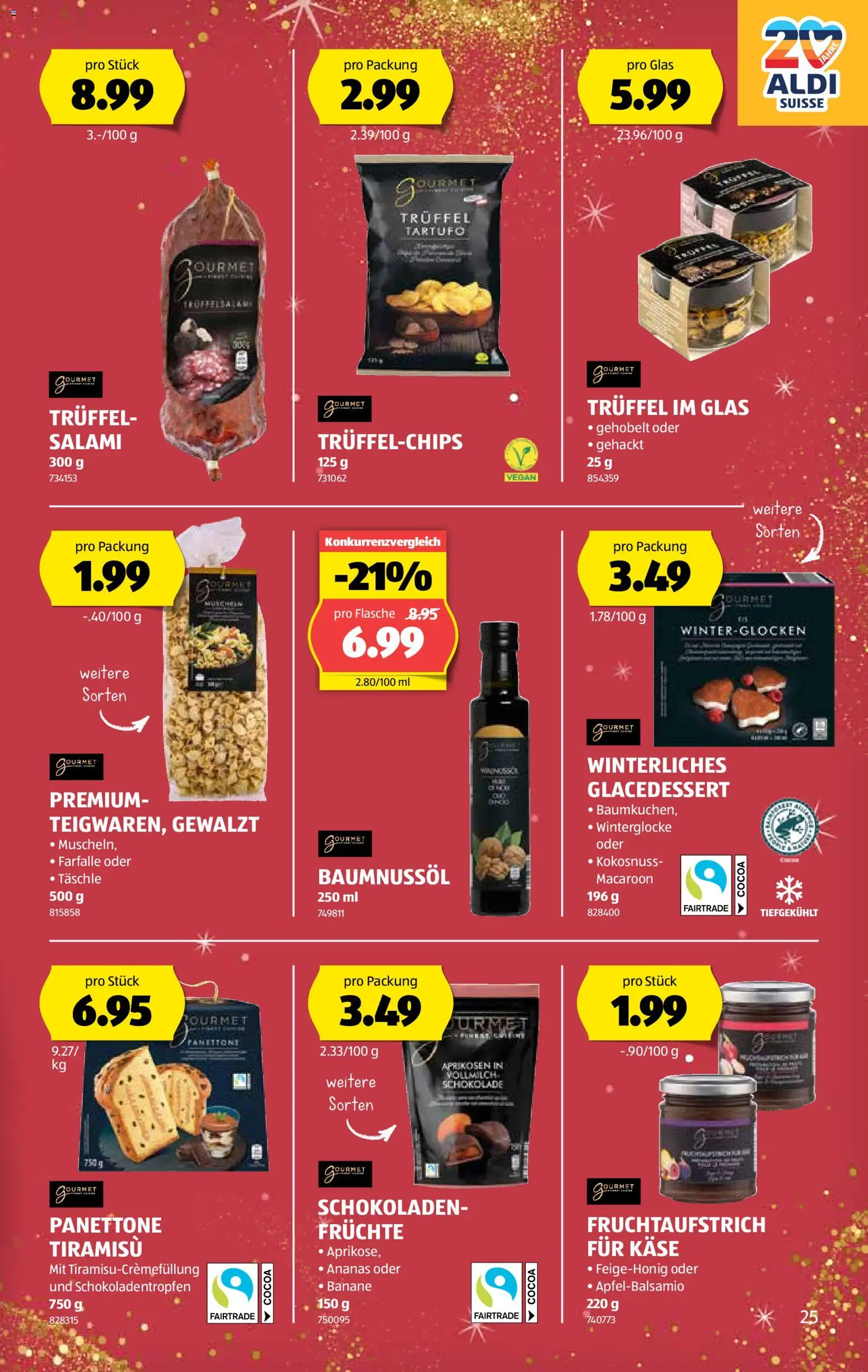 Aldi Aktionen – gültig ab 04.12.2025 | Seite: 26 | Produkte: Käse, Schokolade, Salami, Ananas