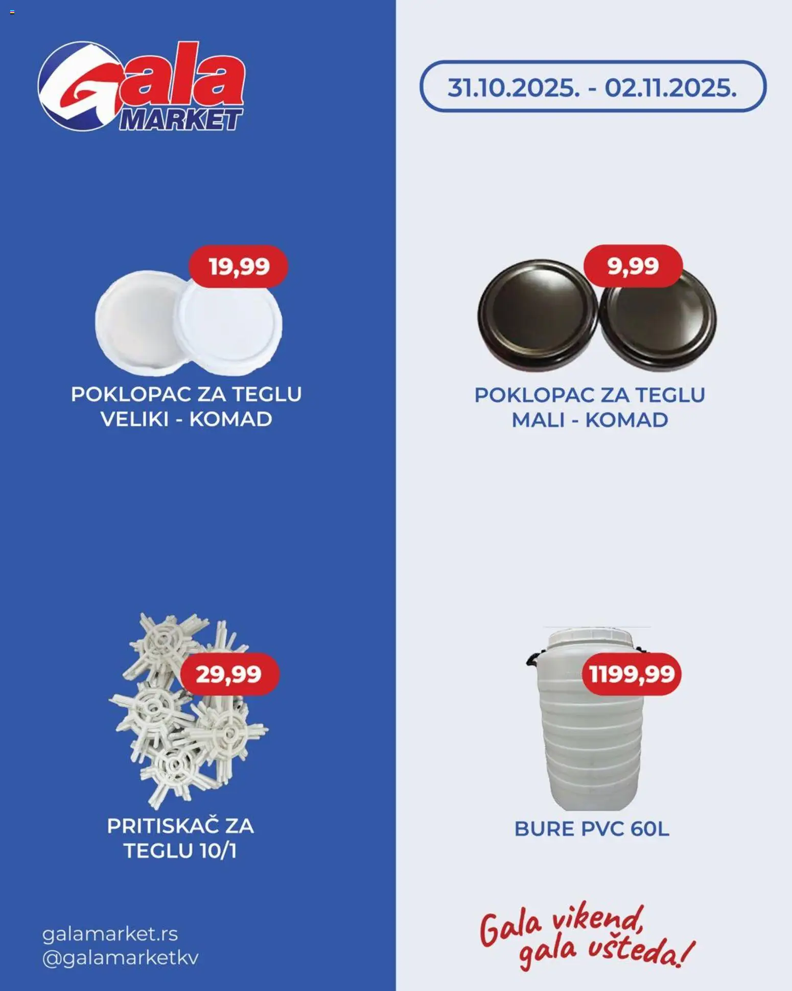 Gala MARKET katalog - važi od 31.10.2025 | Strana: 2