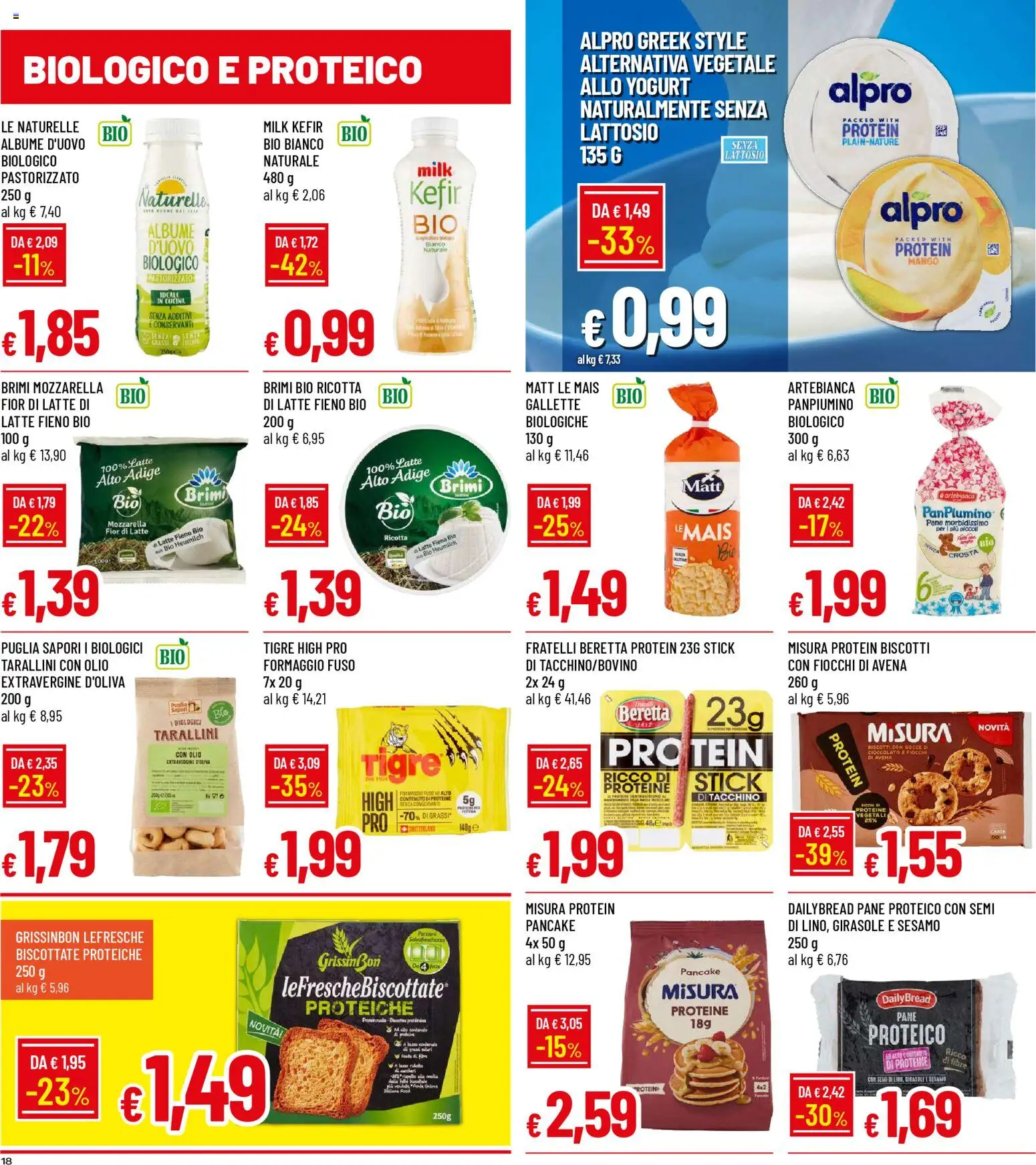 Volantino Galassia del 05.03.2026 | Pagina: 18 | Prodotti: Yogurt, Olio, Gallette, Ricotta