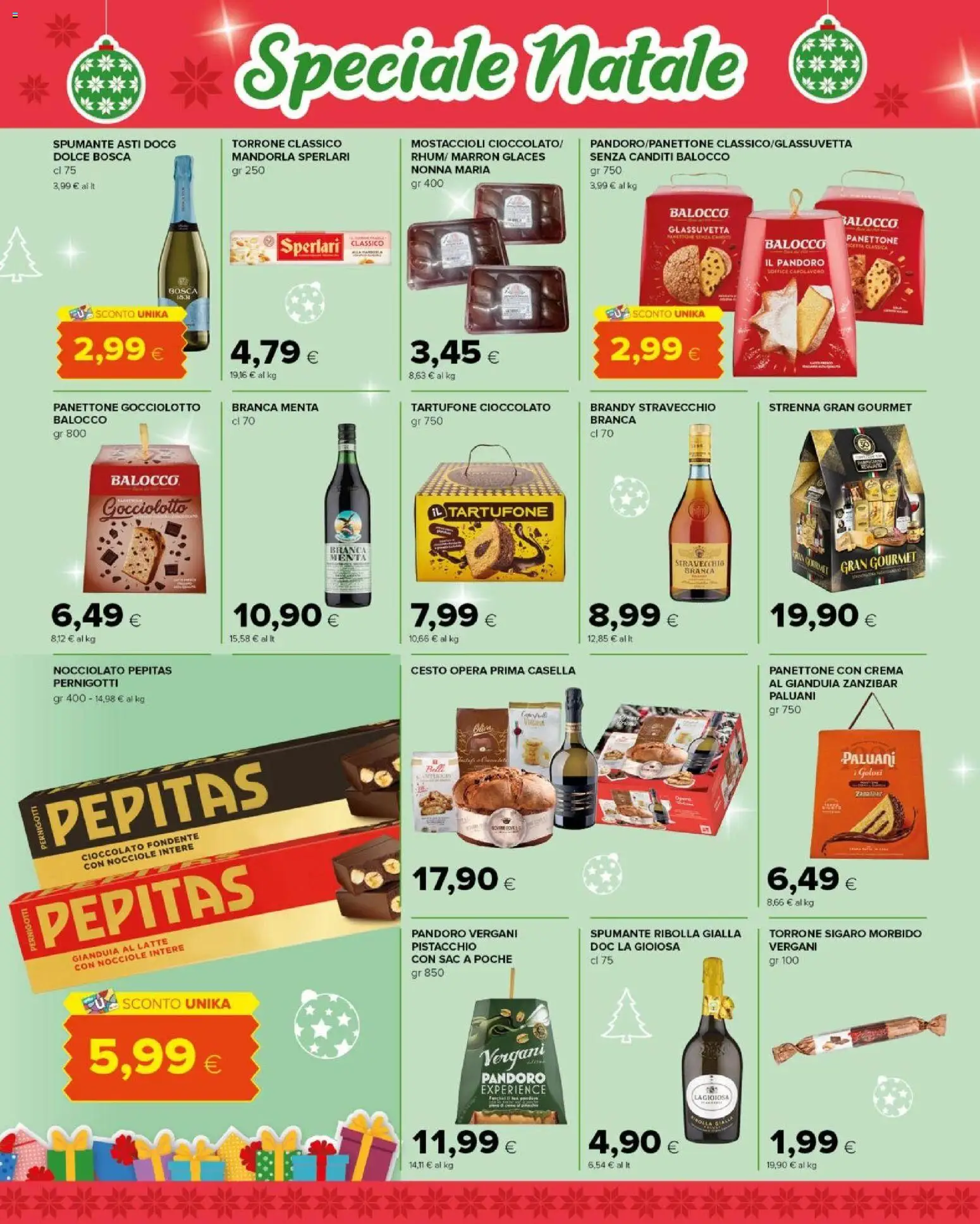 Volantino Tigre del 15.12.2025 | Pagina: 4 | Prodotti: Latte, Nocciole, Spumante, Menta