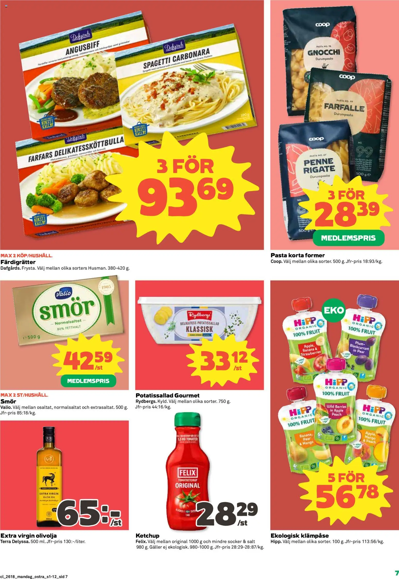 Coop Daglivs reklamblad aktuell från 27.04.2026 | Sida: 7 | Produkter: Olivolja, Tomater, Äpple, Mango