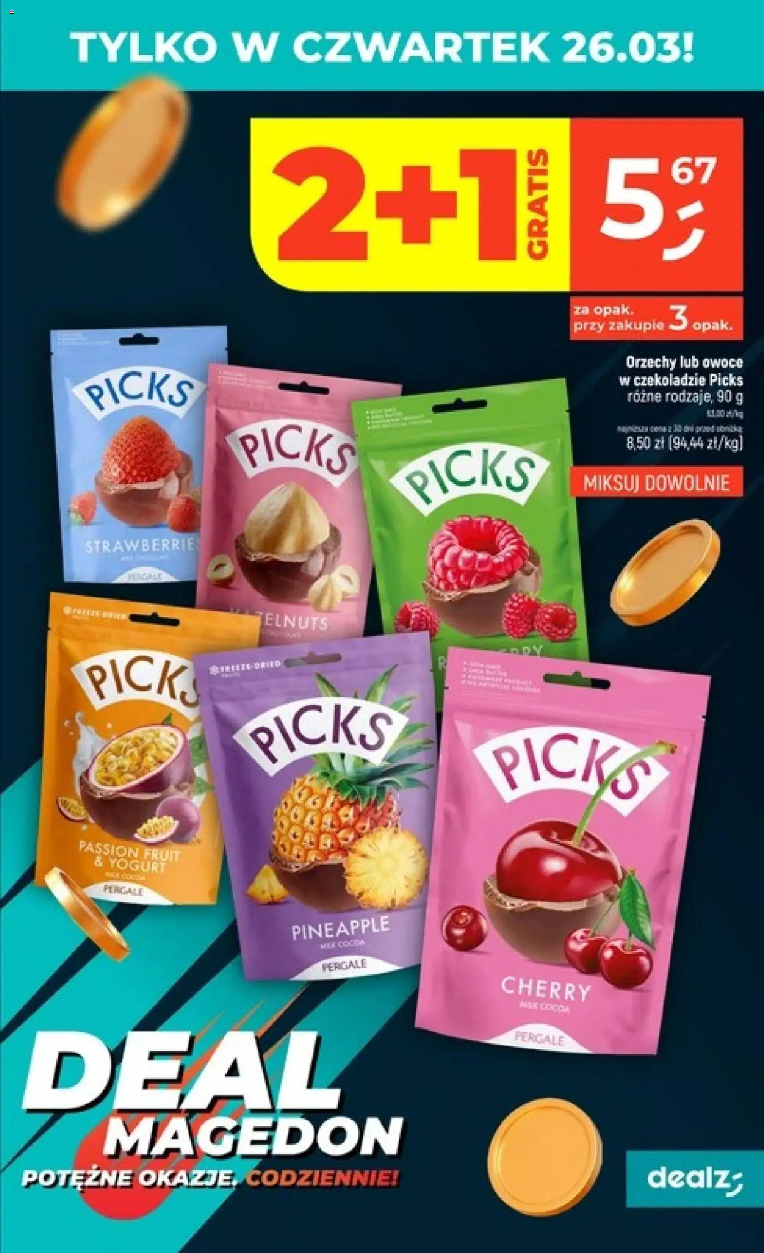 Dealz gazetka od 26.03.2026 | Strona: 3 | Produkty: Orzechy, Owoce